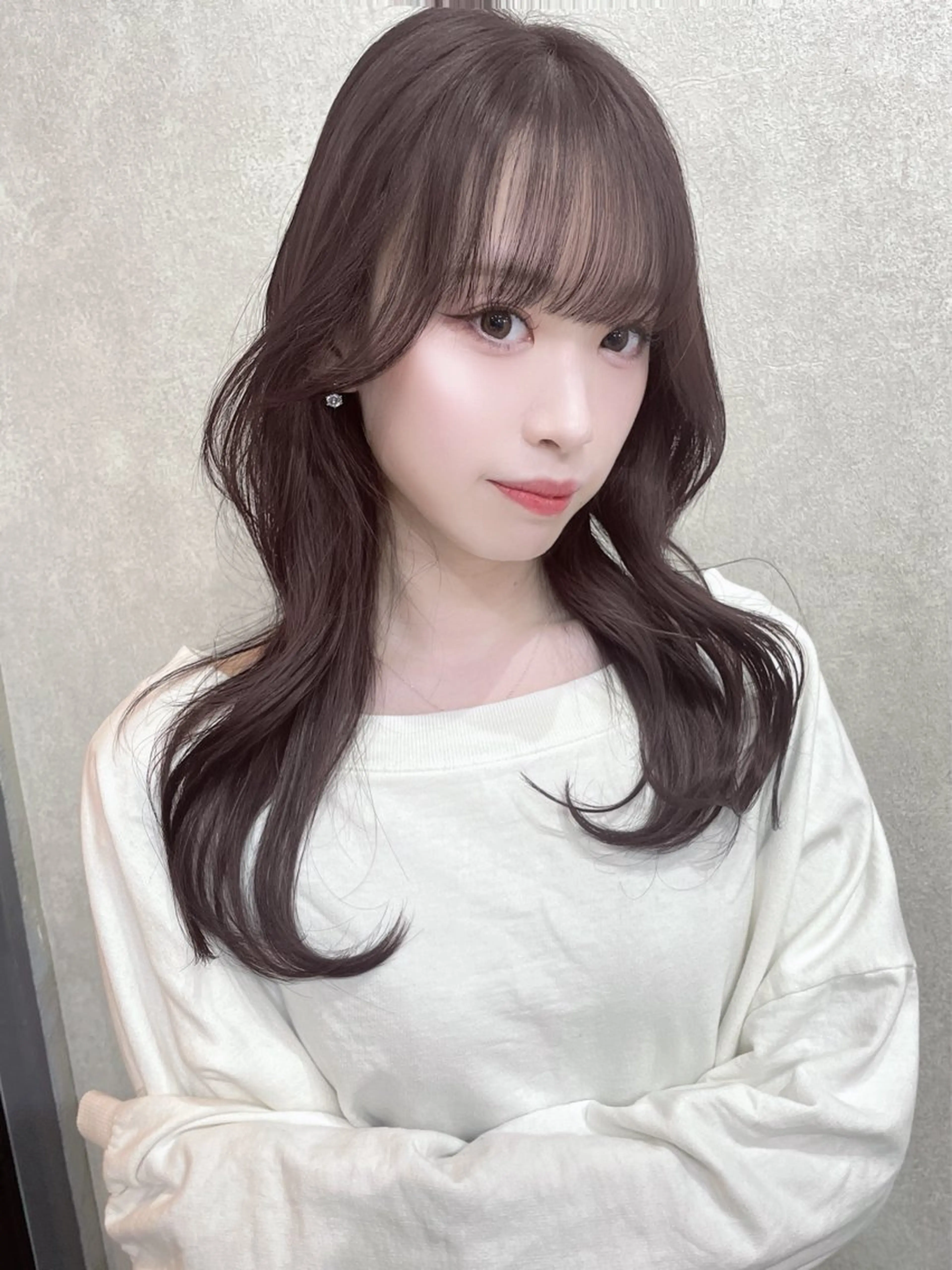 ロング カラー レイヤーカット カット ヘアカラー AIRI layer cut hairのヘアスタイル