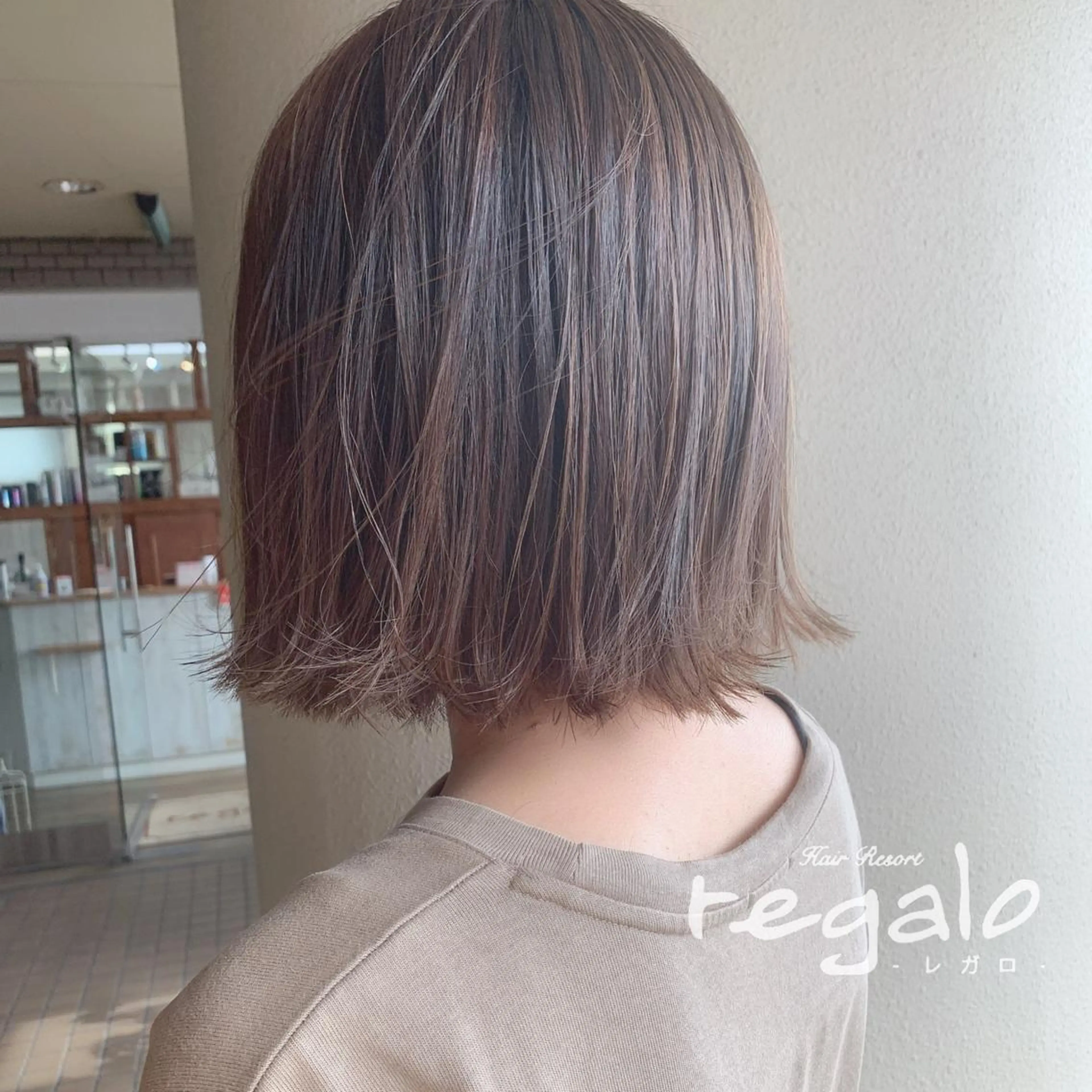 ショート カラー 本町/新町/心斎橋 透明感カラーSANCのヘアスタイル