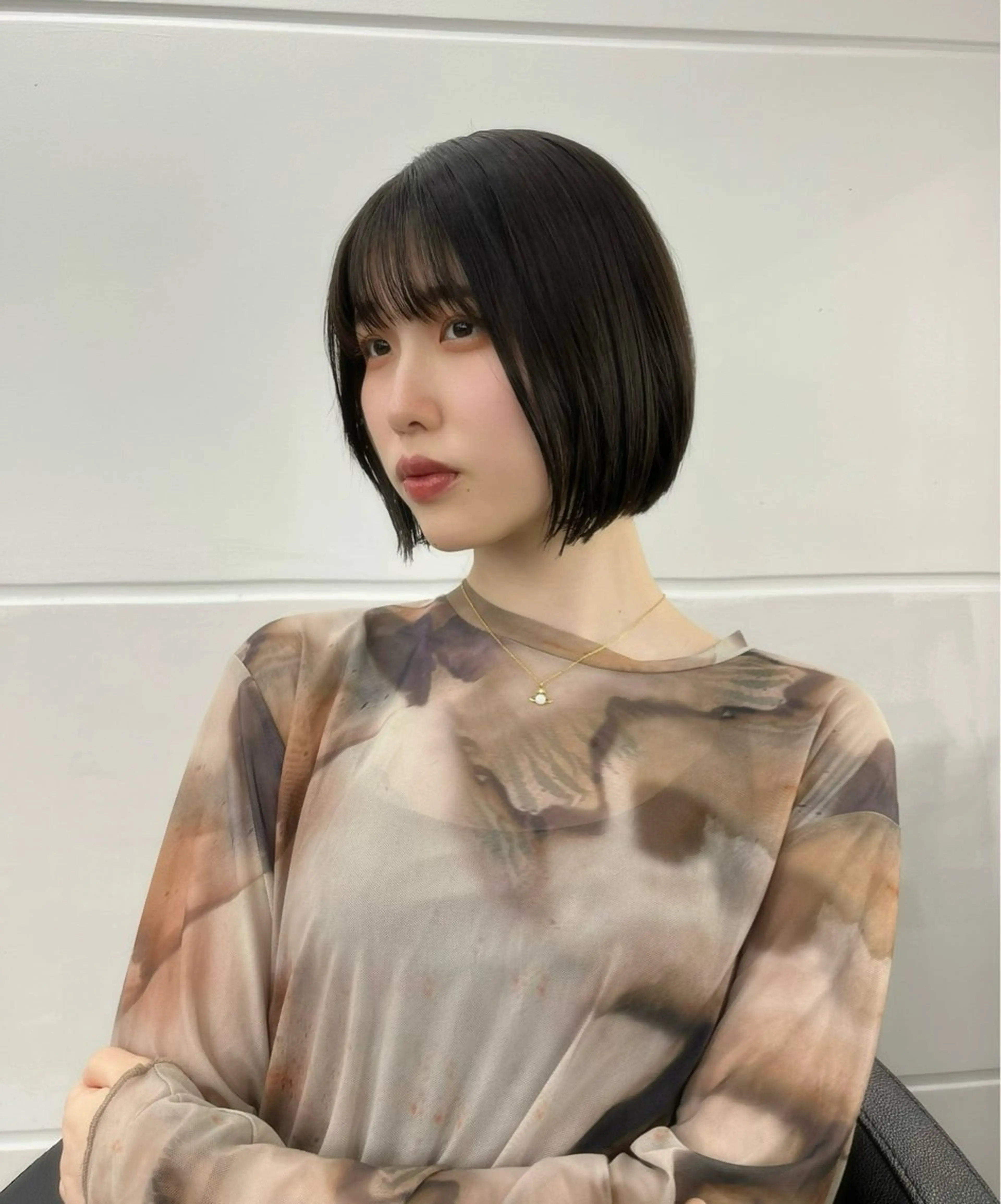 ショート 縮毛矯正/ハイトーン /パーマ/せき🧸のヘアスタイル