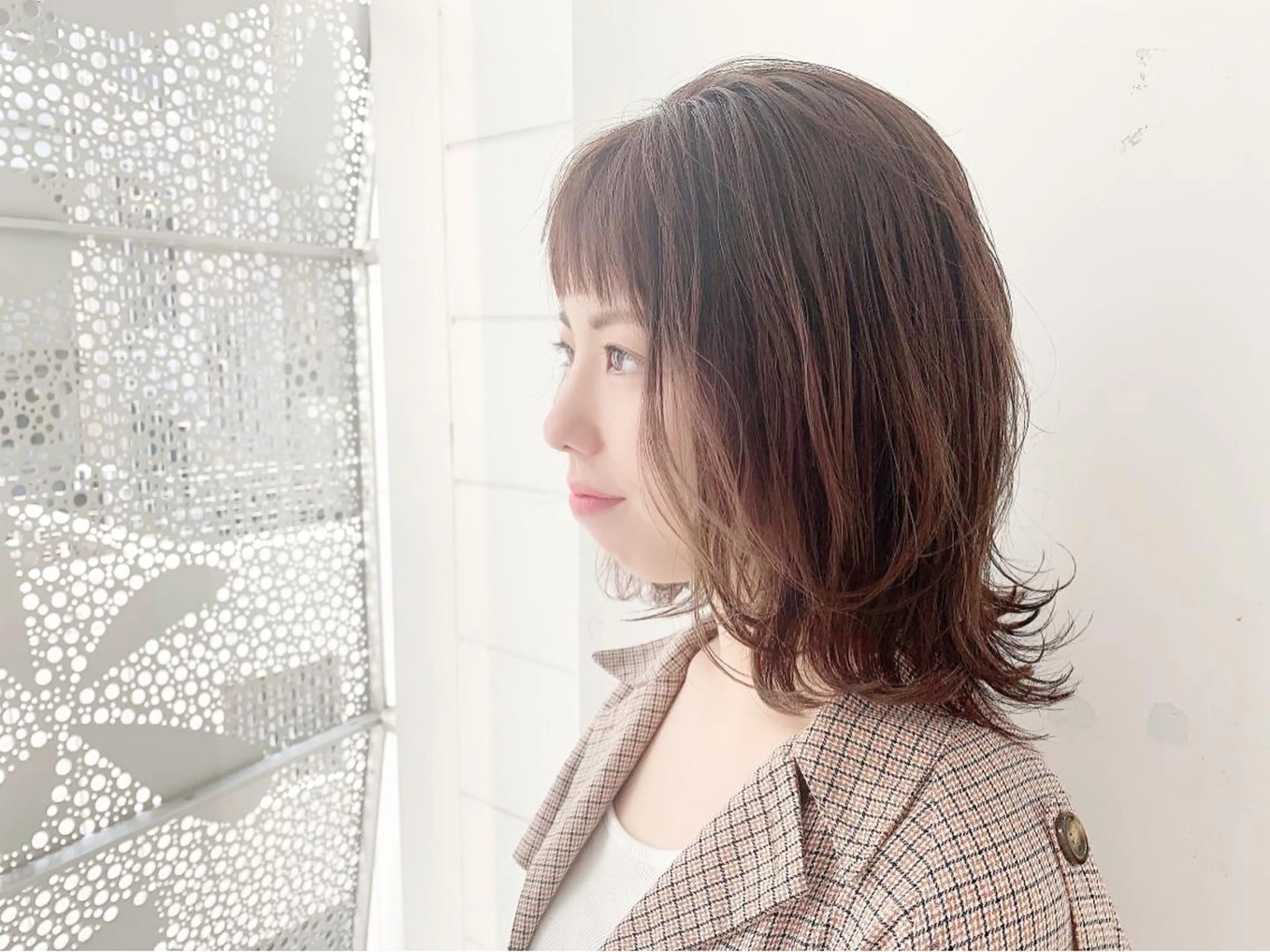 ミディアム カラー 鈴木 一貴のヘアスタイル