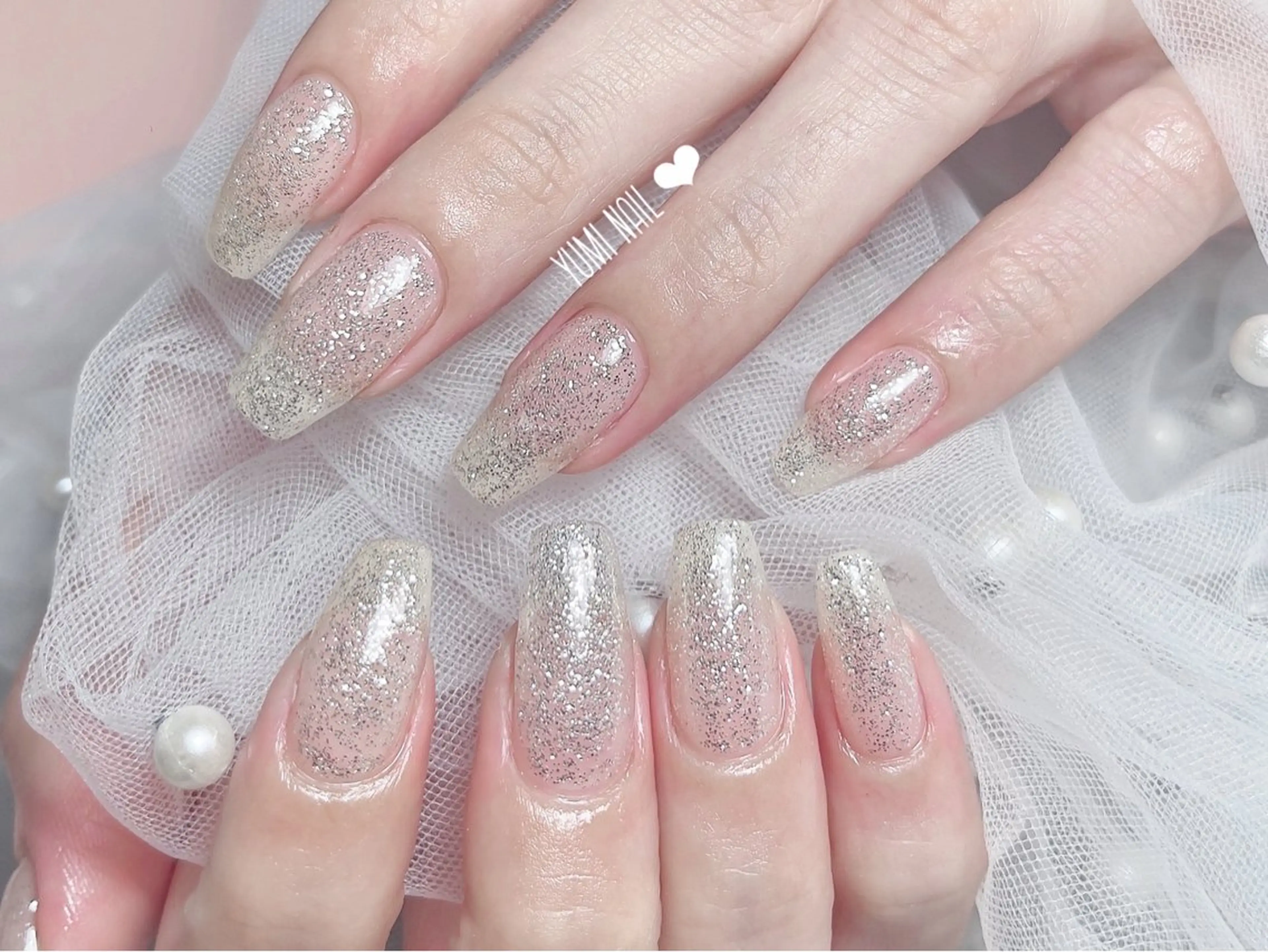 ネイル ハンドネイル 𝐲𝐮𝐦𝐢🎀 長さ出しデザイン専門のネイルデザイン