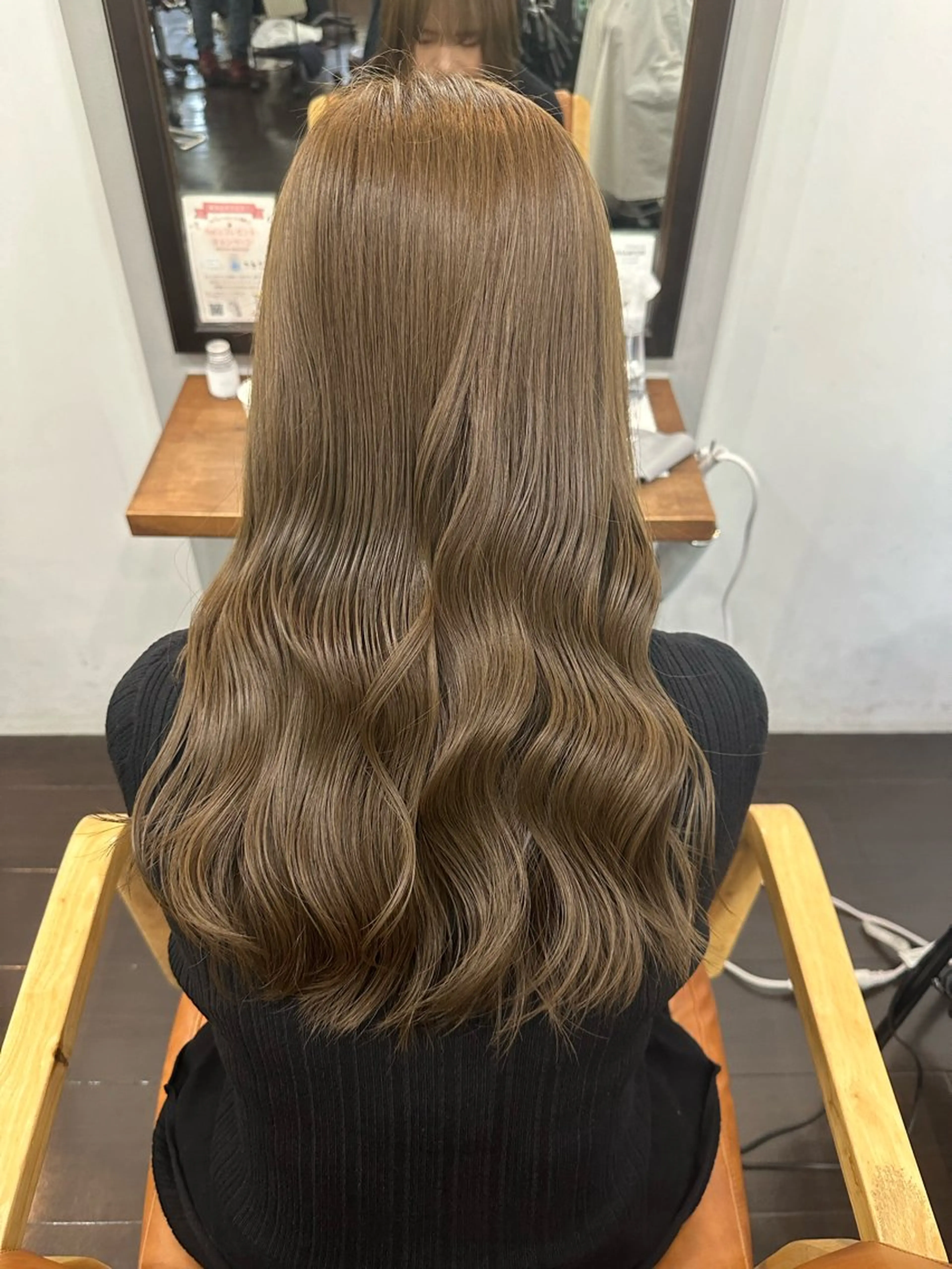 セミロング カラー 名駅/艶カラー/原田 永遠のヘアスタイル