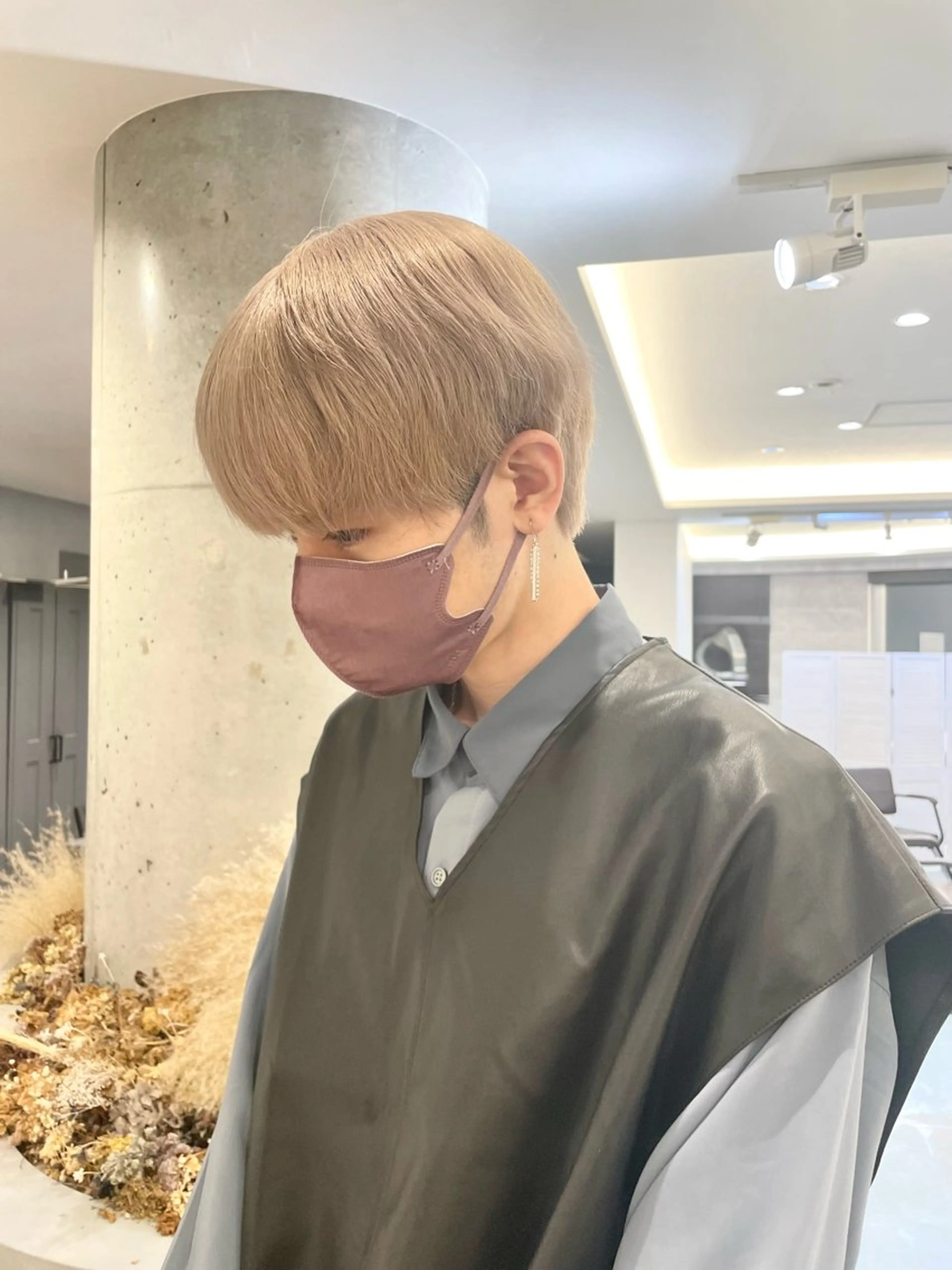 メンズ ヘアカラー トリートメント ♡似合わせハイトーン ♡maiのヘアスタイル