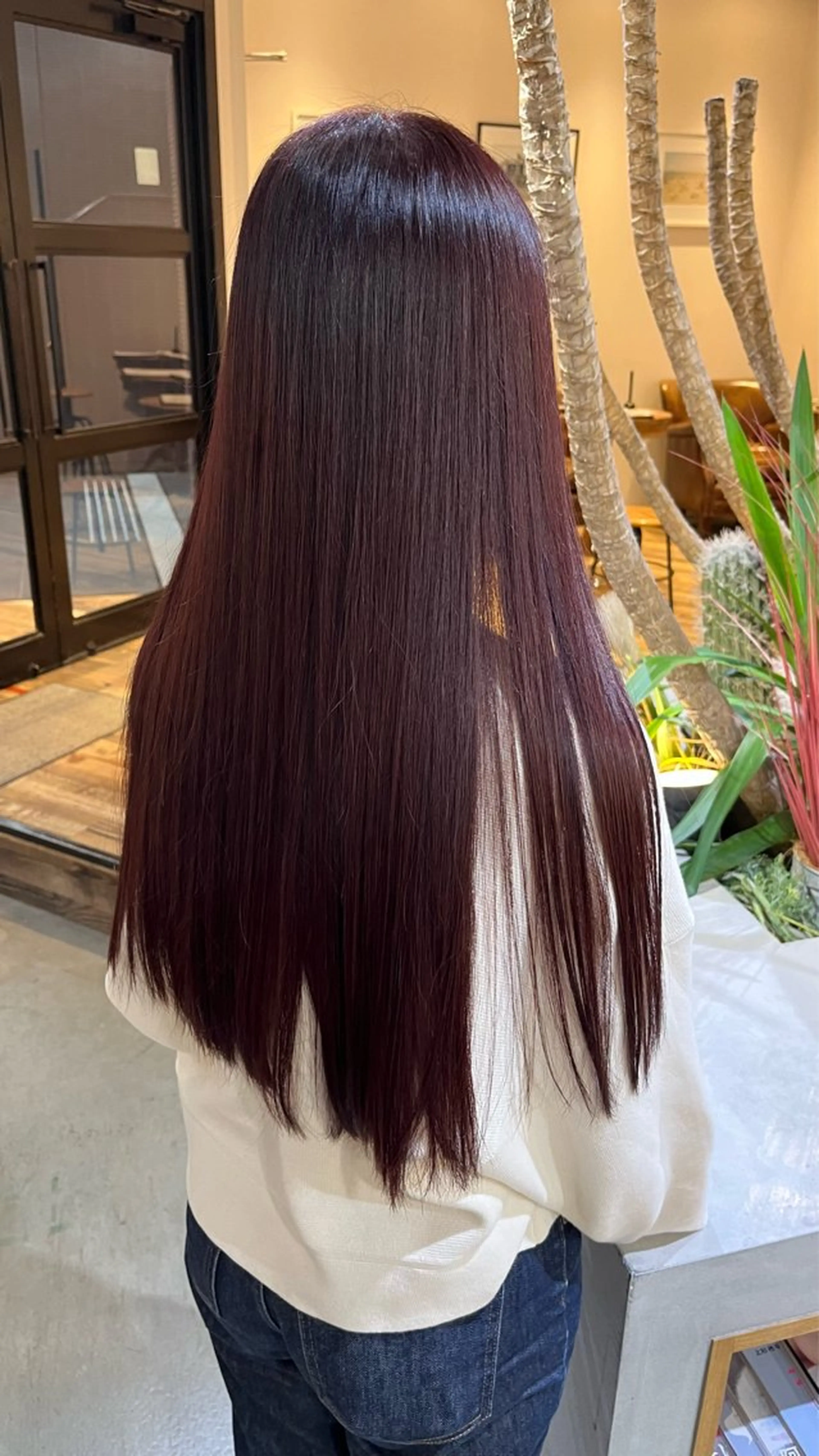 ロング カット ヘアカラー トリートメント Lolonois梅田 /Okazaki:)のヘアスタイル