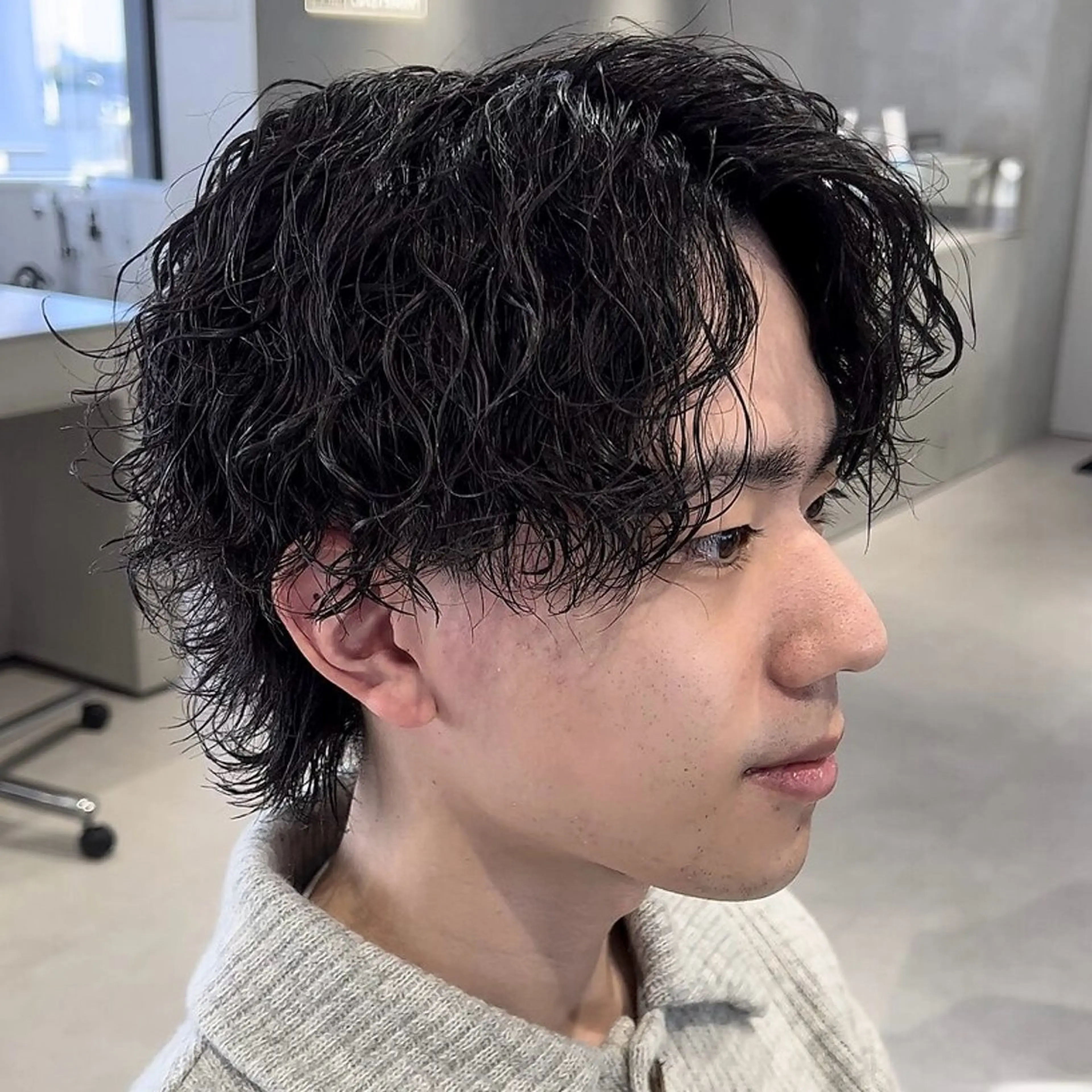 ショート パーマ メンズ カット パーマ ヘアセット 柏メンズ特化 THE3rdHAIRのヘアスタイル