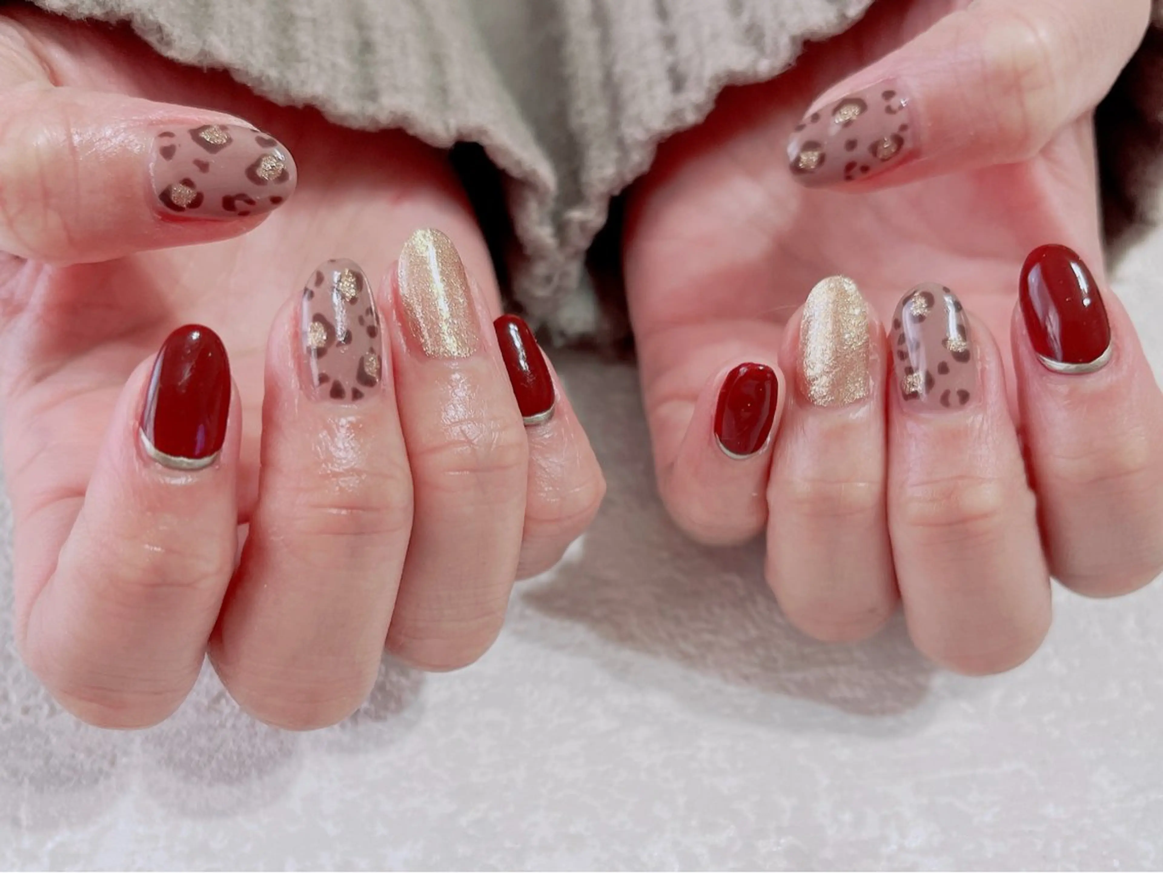 ネイル ジェルネイル 韓国ネイル パラジェル 冬ネイル kikinail 溝の口のネイルデザイン