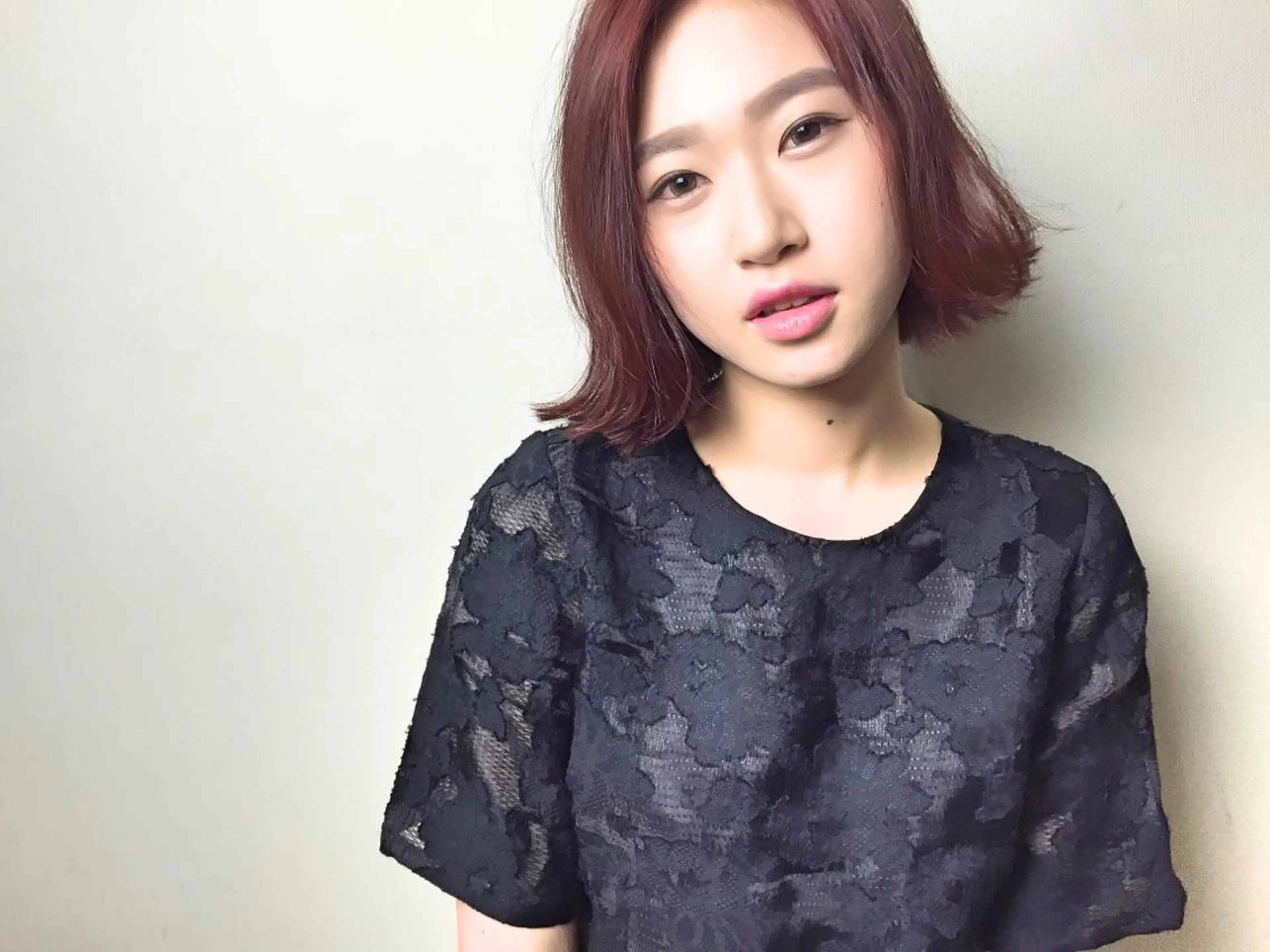 ショート ミディアム カラー ボブ 外ハネヘア 武田 久司のヘアスタイル