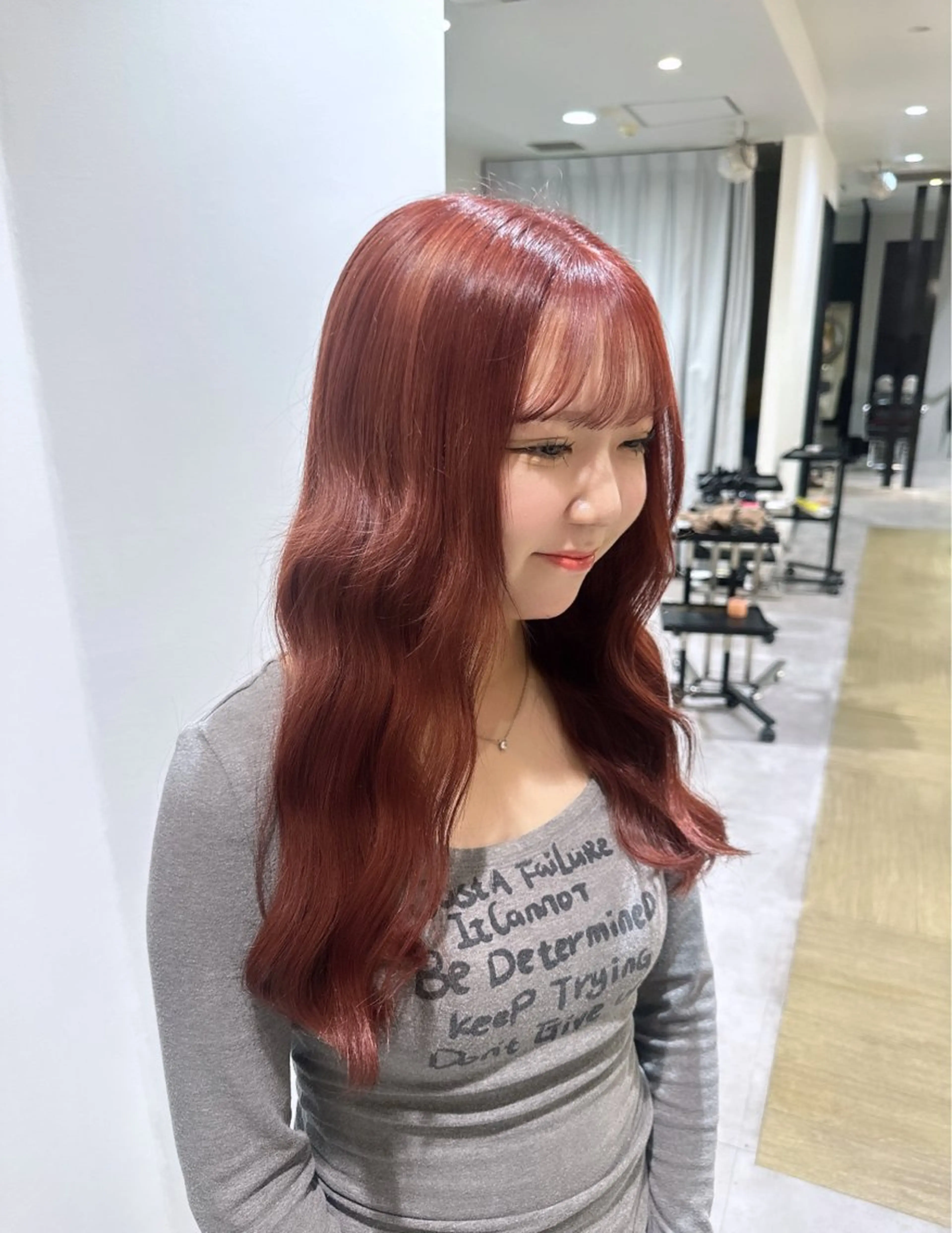 🎀期間限定🎀🇰🇷韓国アイドルのような暖色カラー🍒ダメージレスワンカラー➕3stepトリートメントの写真