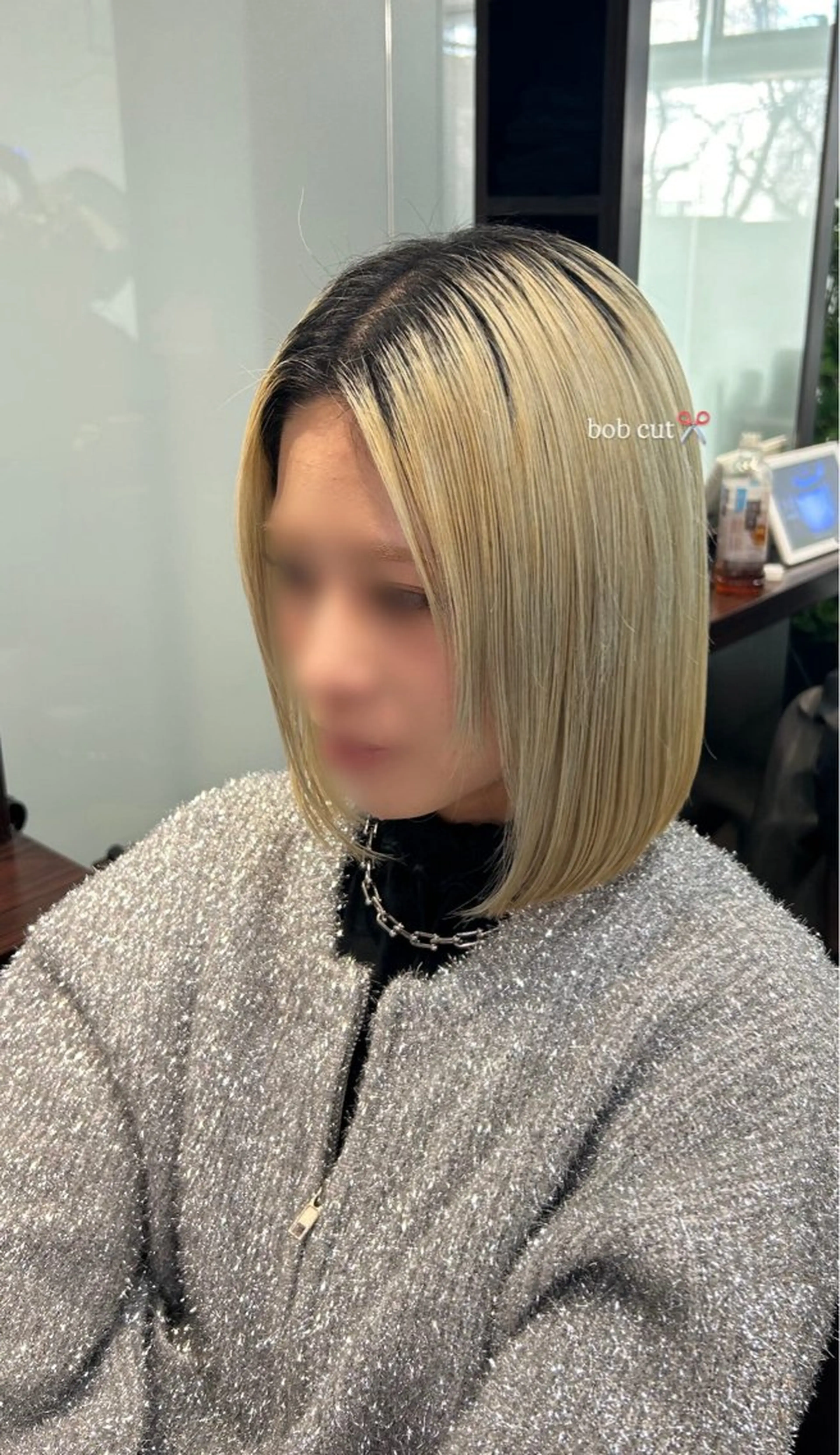 ショート カラー 切りっぱなしボブ ボブ 坂本奈都美 🎀のヘアスタイル