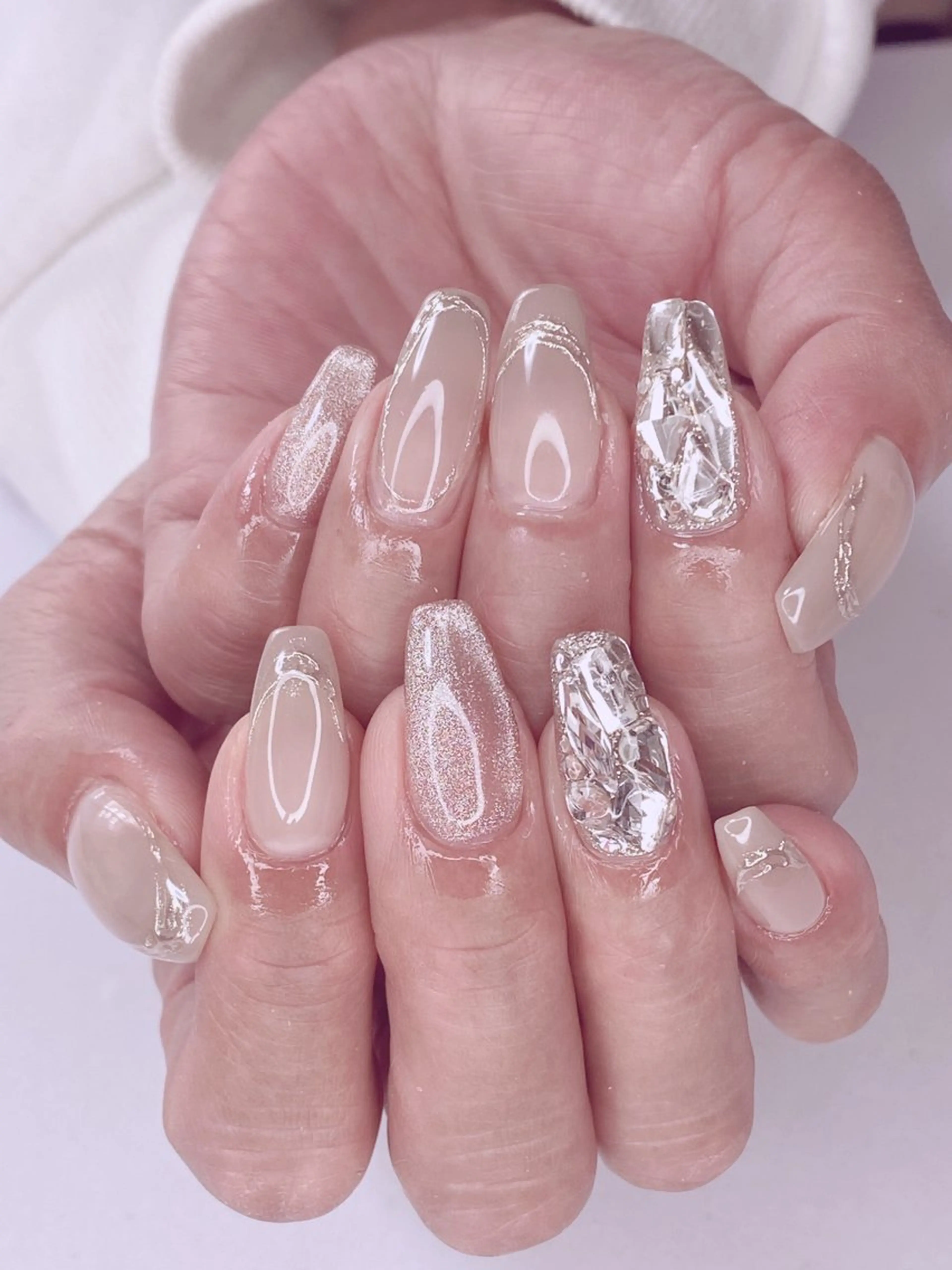 ネイル アートネイル オーロラネイル 桜ネイル クリアネイル フットネイル Ｎail Ｓalon ertiのネイルデザイン