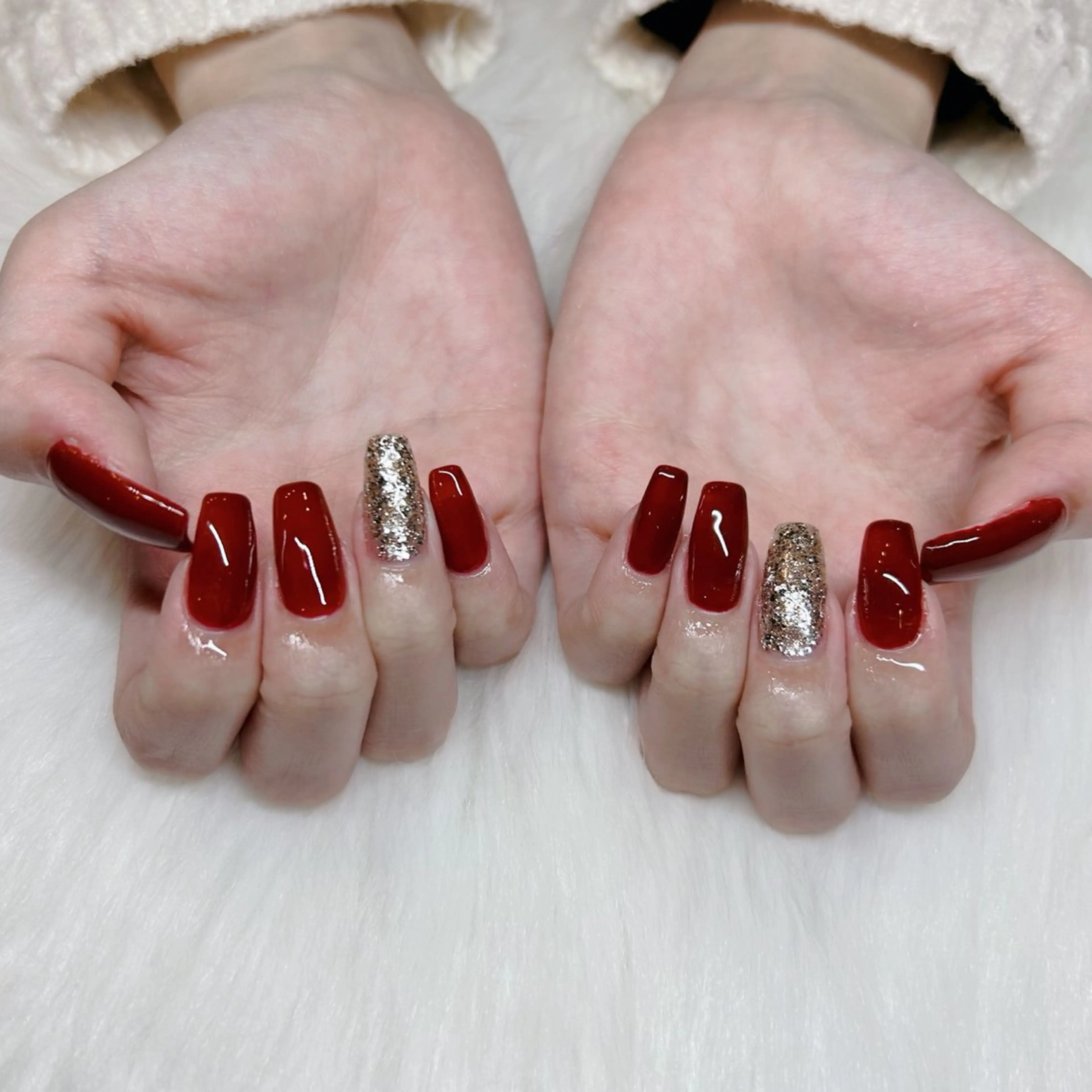 ロング ハンドネイル HANA うるののネイルデザイン