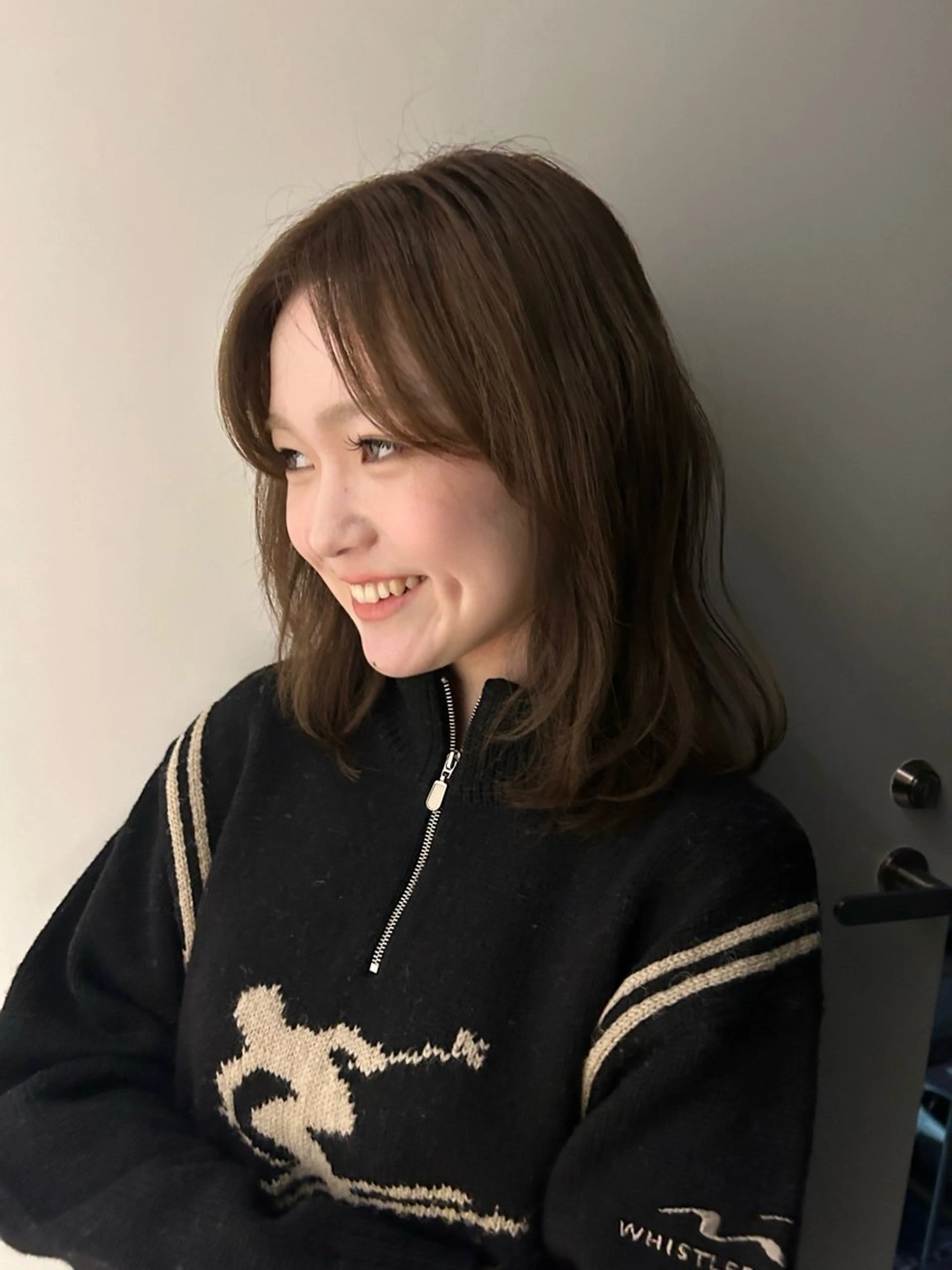 ミディアム カラー ヘアカラー 髙林 優衣のヘアスタイル