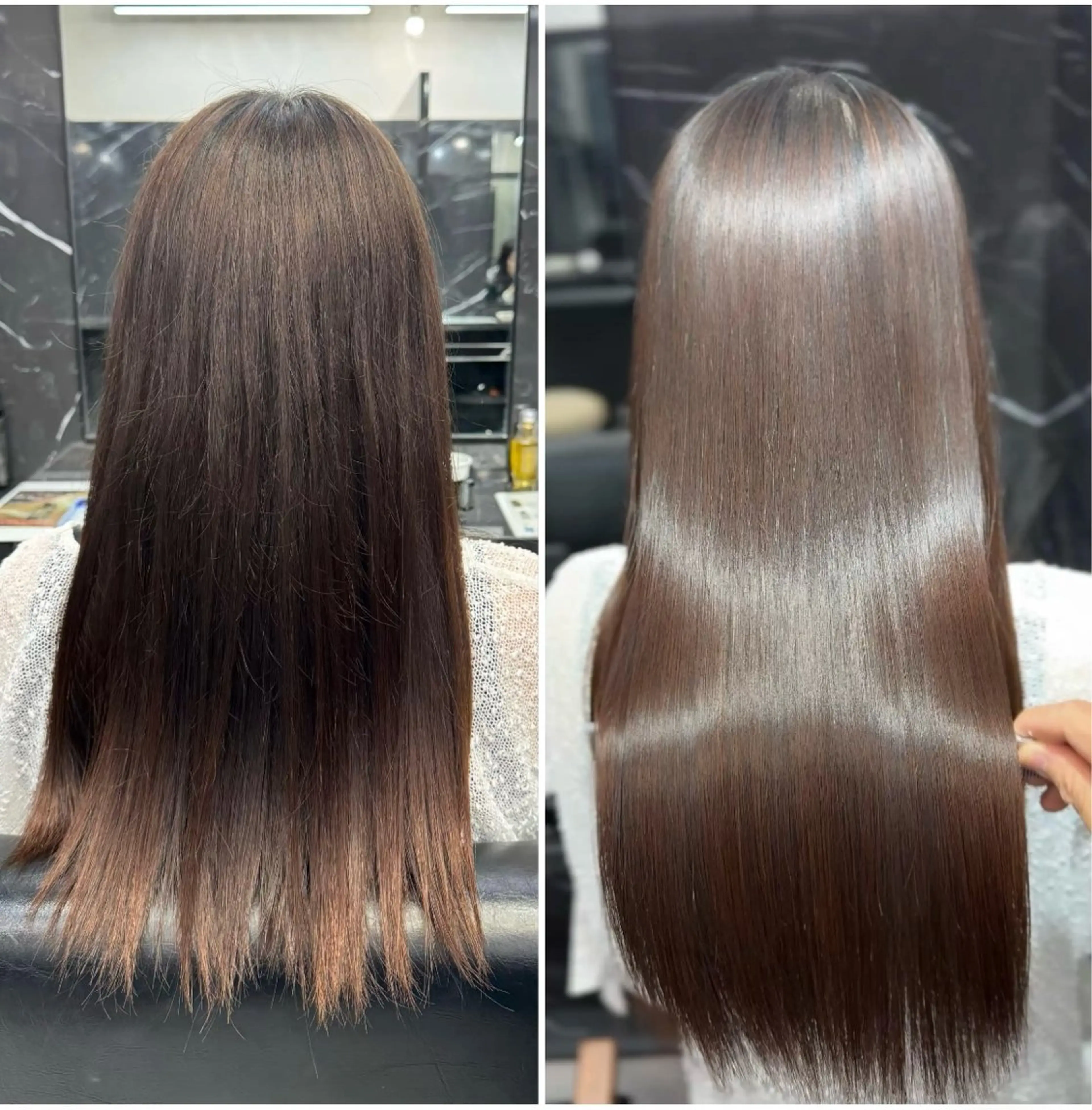 ロング LAGRECE所属・JIN|乾かしただけ 美髪矯正本格髪質改善のヘアスタイル