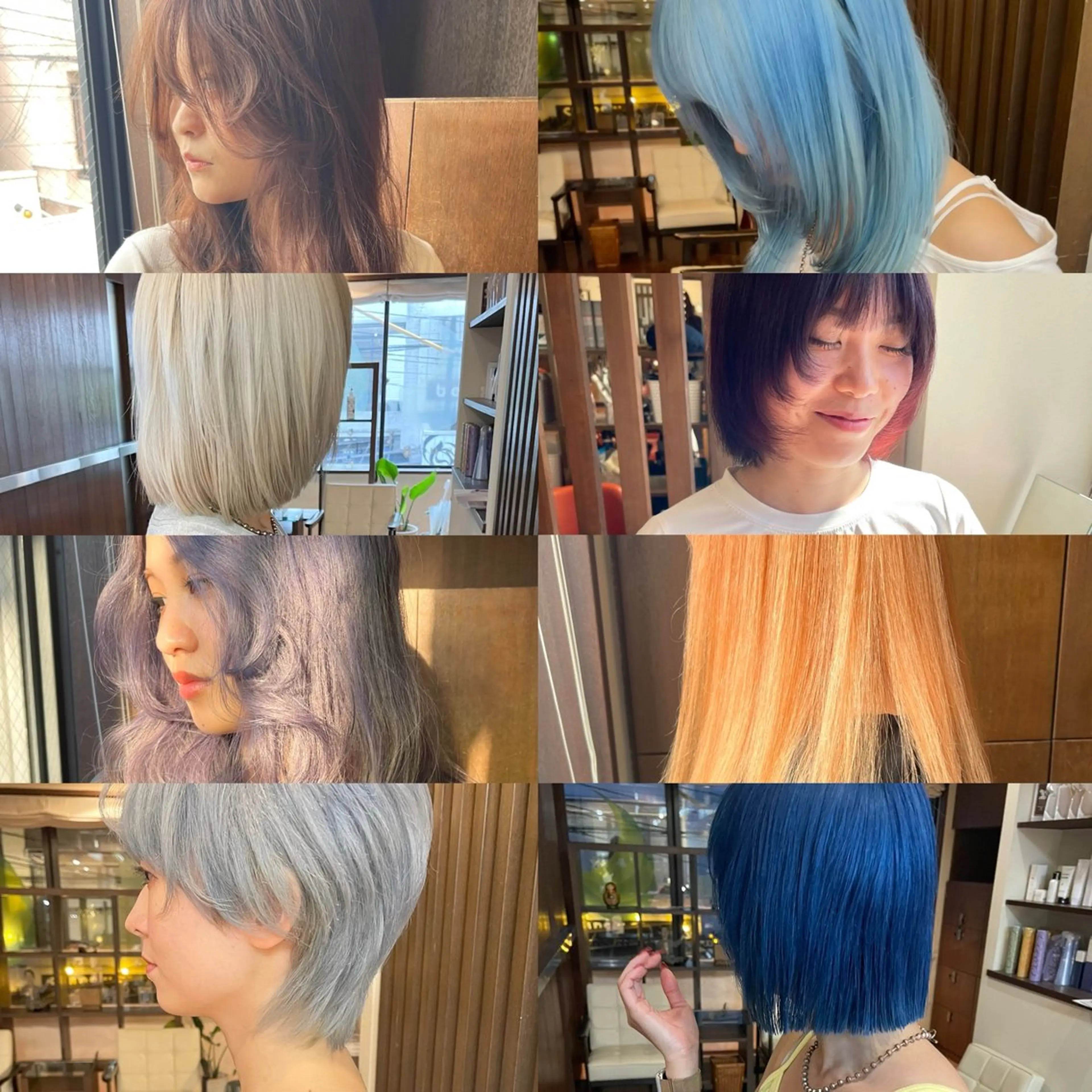 ホワイトケアハイブリーチオンカラー+3ケアTR+カットの写真