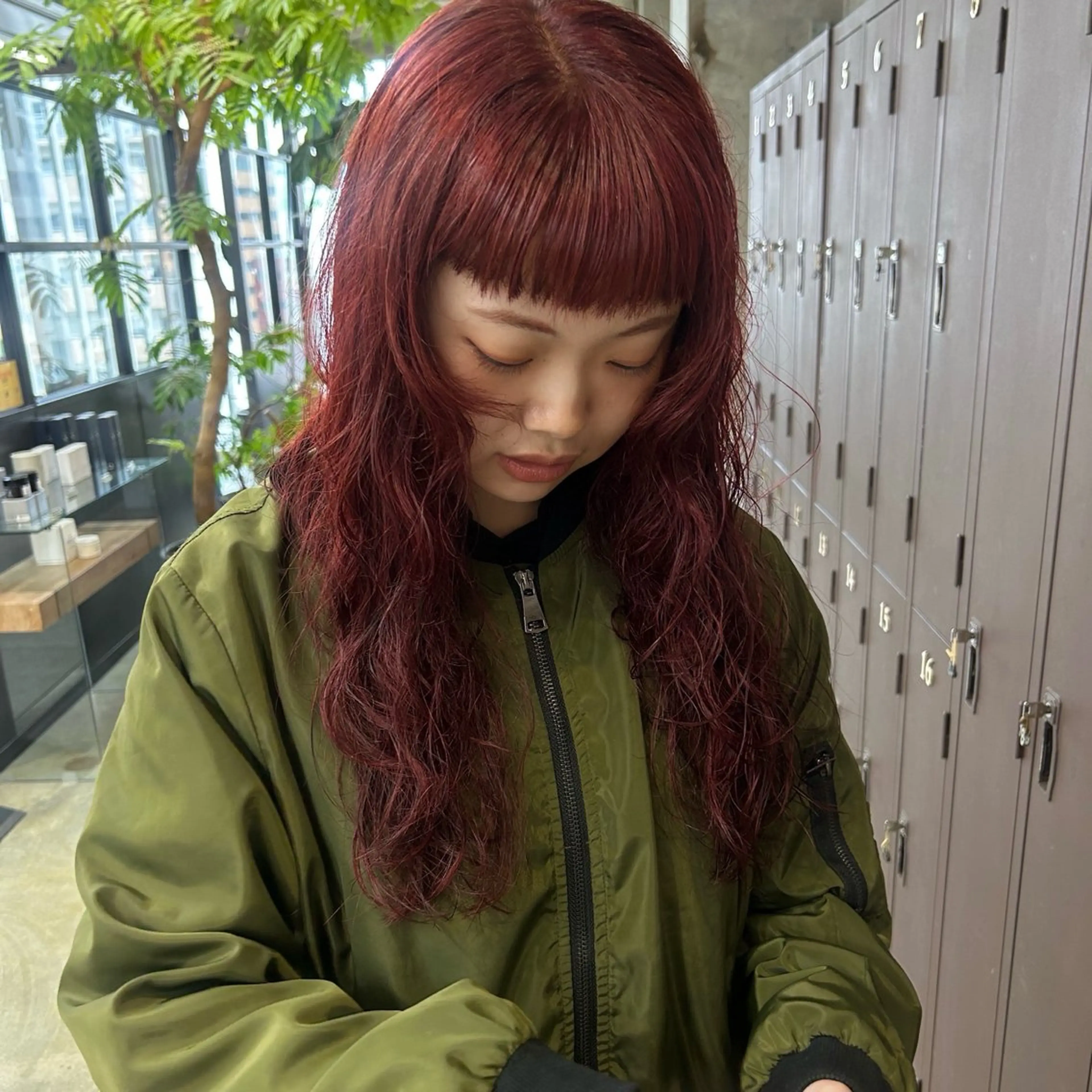 ロング カラー パーマ カット ヘアカラー パーマ 伊藤ほのか /パーマ/オリーブのヘアスタイル