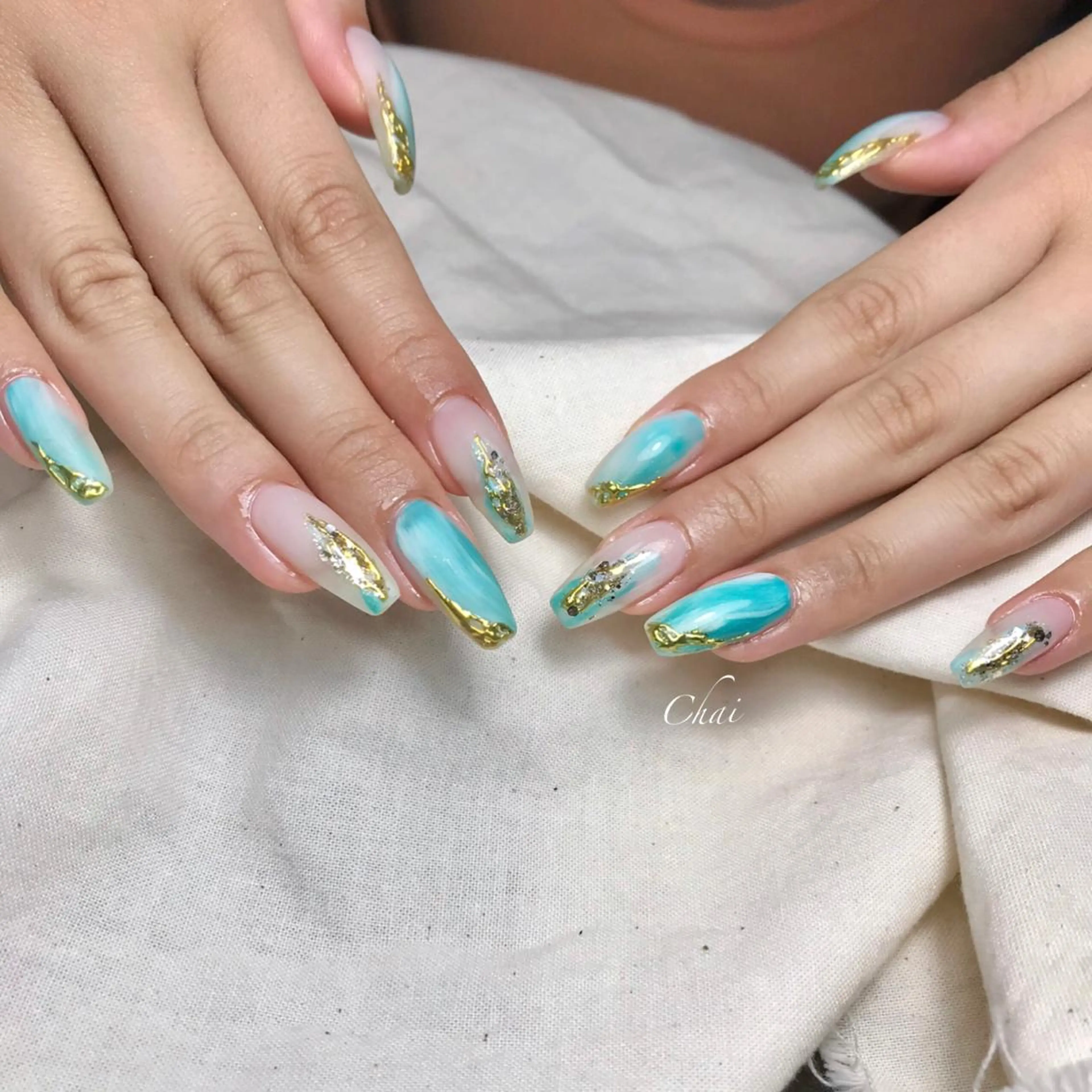 ネイル マットネイル ハンドネイル 💅chainail _aiのネイルデザイン