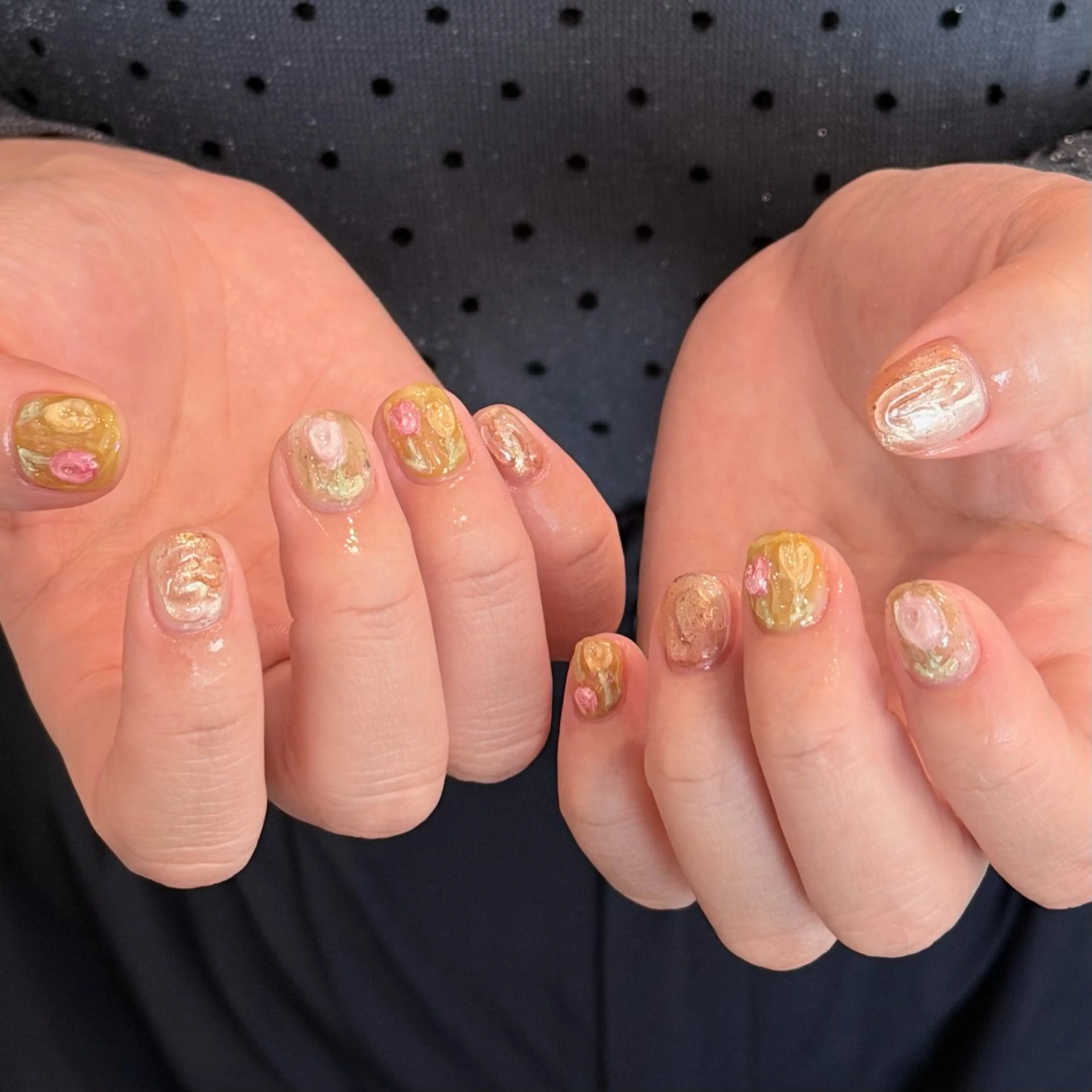 ネイル ハンドネイル 🎀 Hiyubi._.nail 🫧所属・🎀フェイ フェイ🫧💗のネイルデザイン