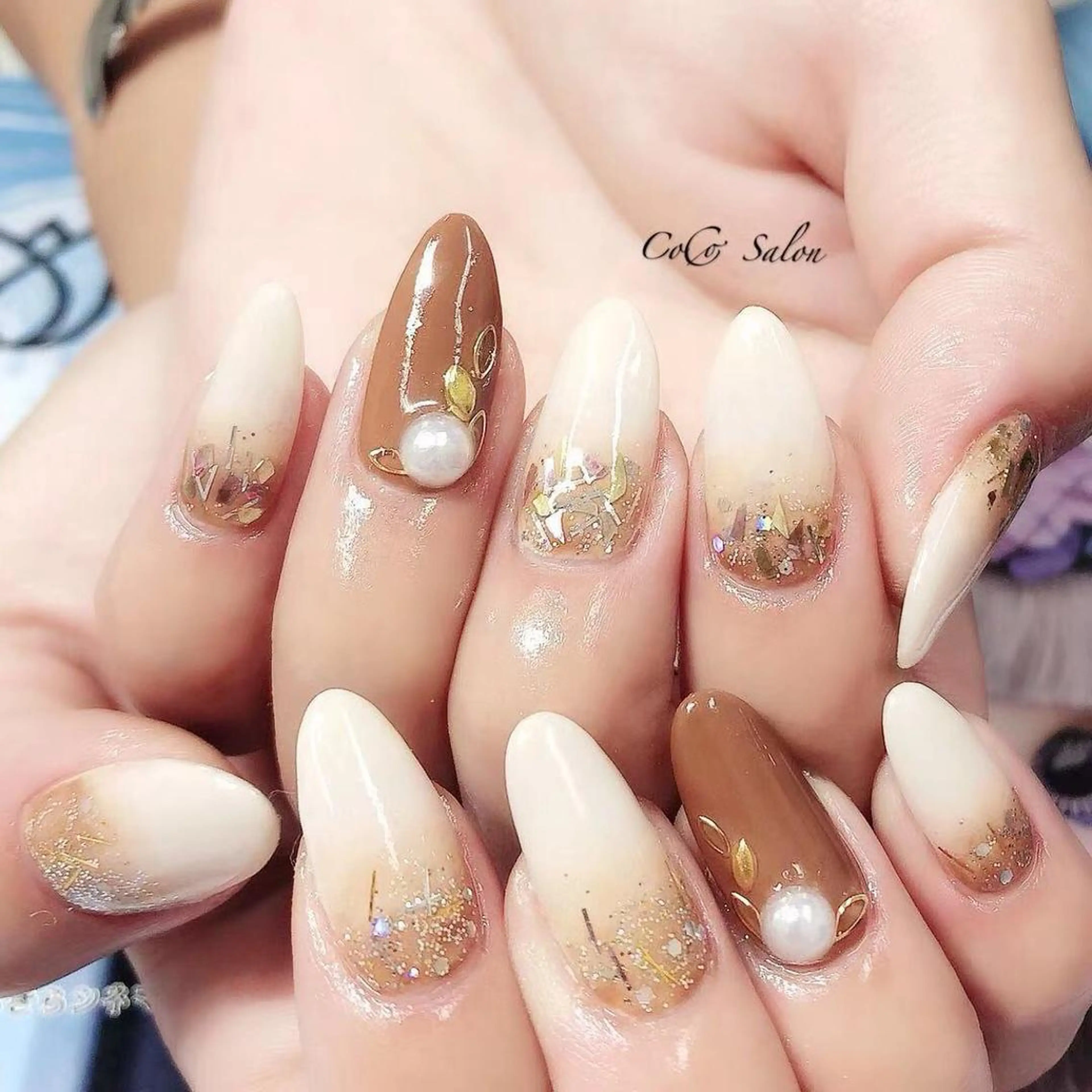 ネイル ブラウン CoCoSalon ネイル/まつ毛予約のネイルデザイン