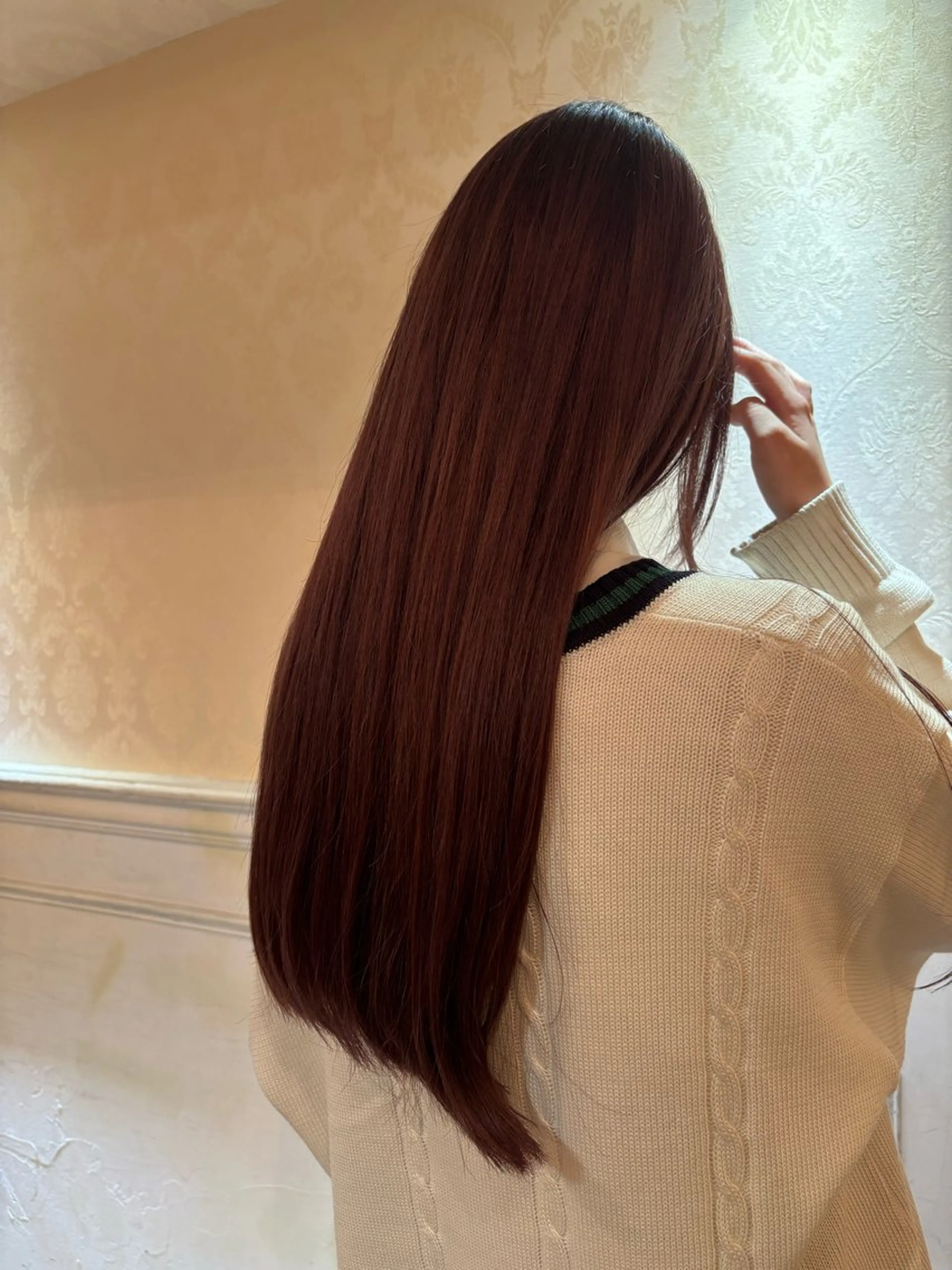 カラー ブリーチ ブリーチなしカラー 髪質改善カラー ブラウン🤎YUMEのヘアスタイル