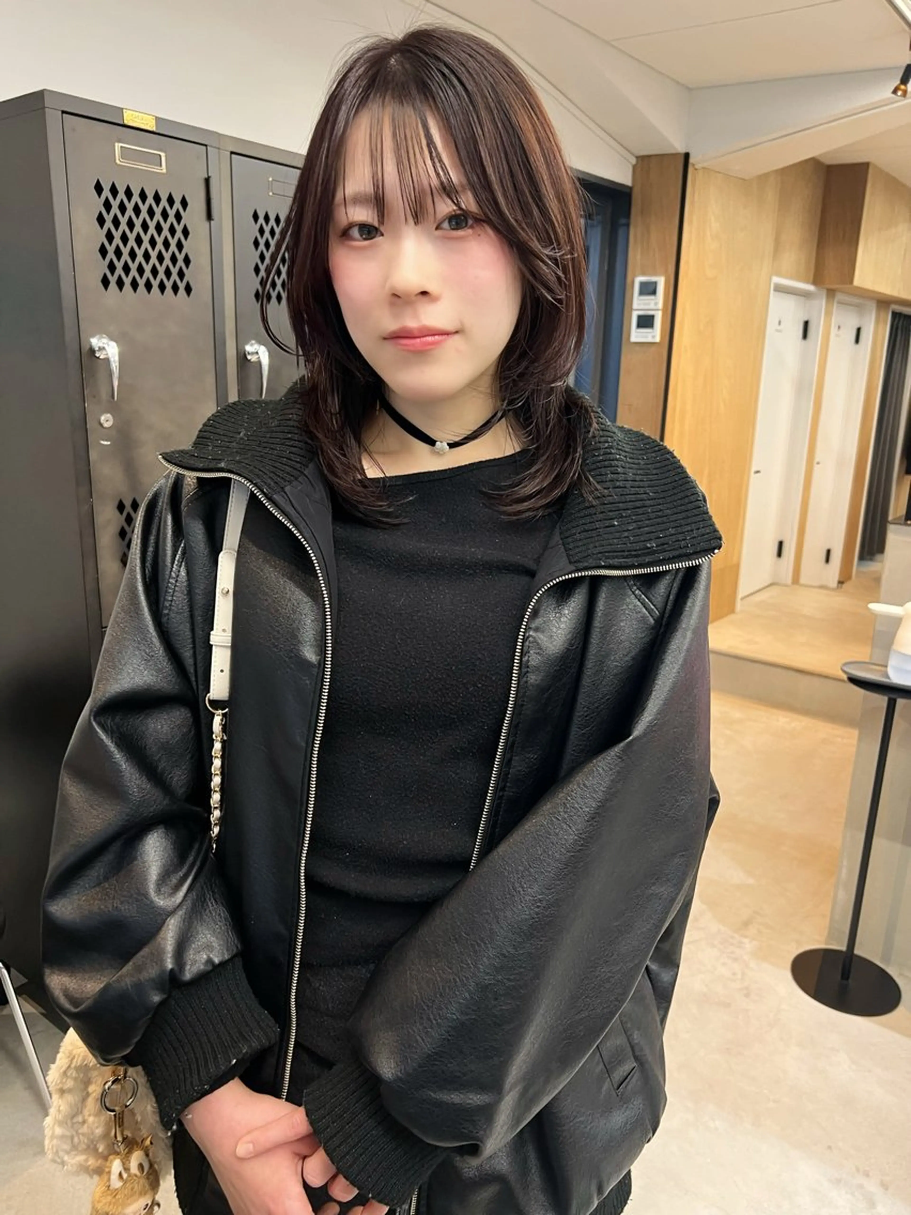 ミディアム カラー カット ヘアカラー トリートメント 樫原裕二/レイヤー カット/透明感カラーのヘアスタイル