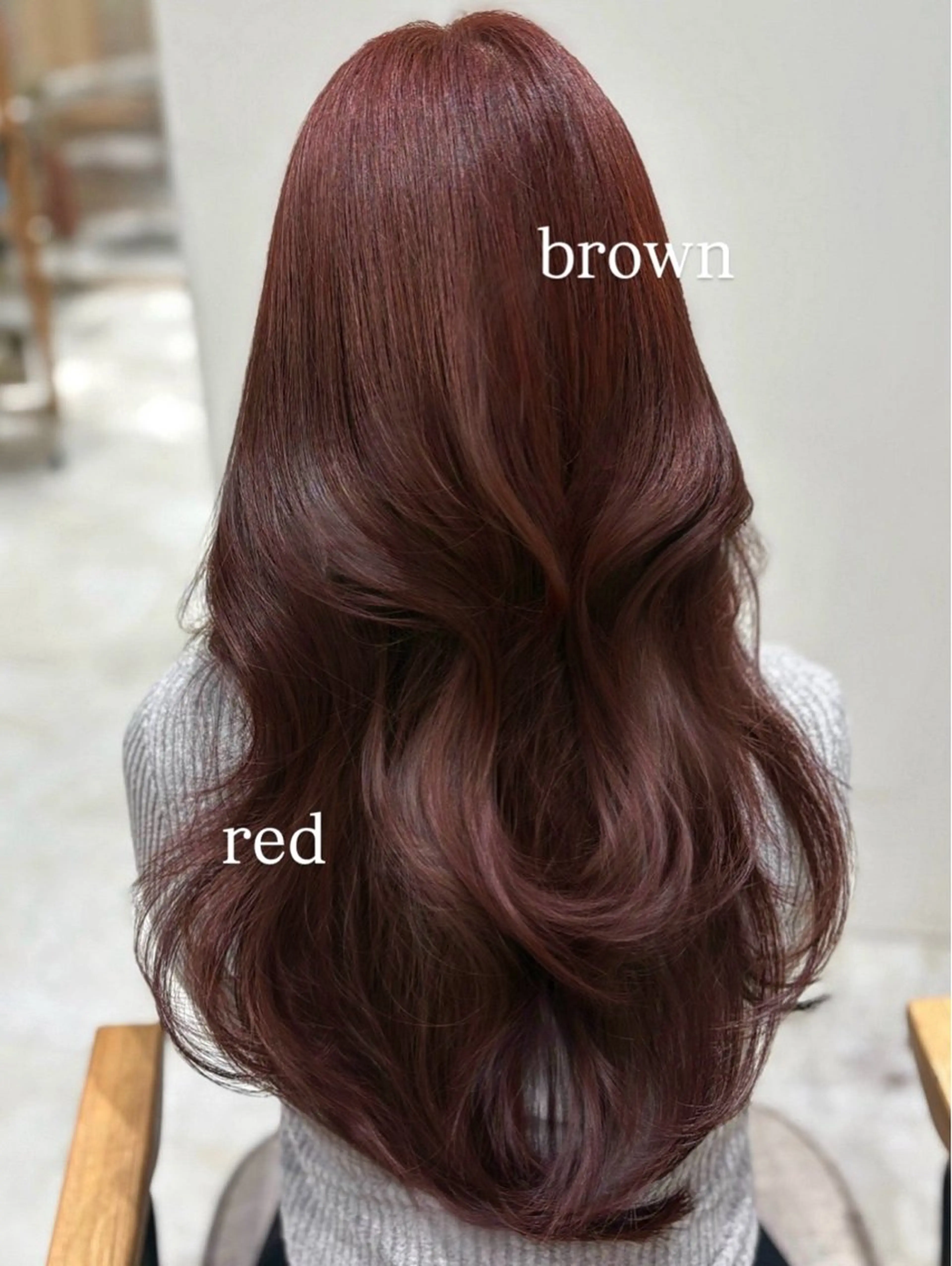 ロング カラー ブリーチ ブリーチなしカラー 中韓style 💄🤍愛子🇨🇳のヘアスタイル