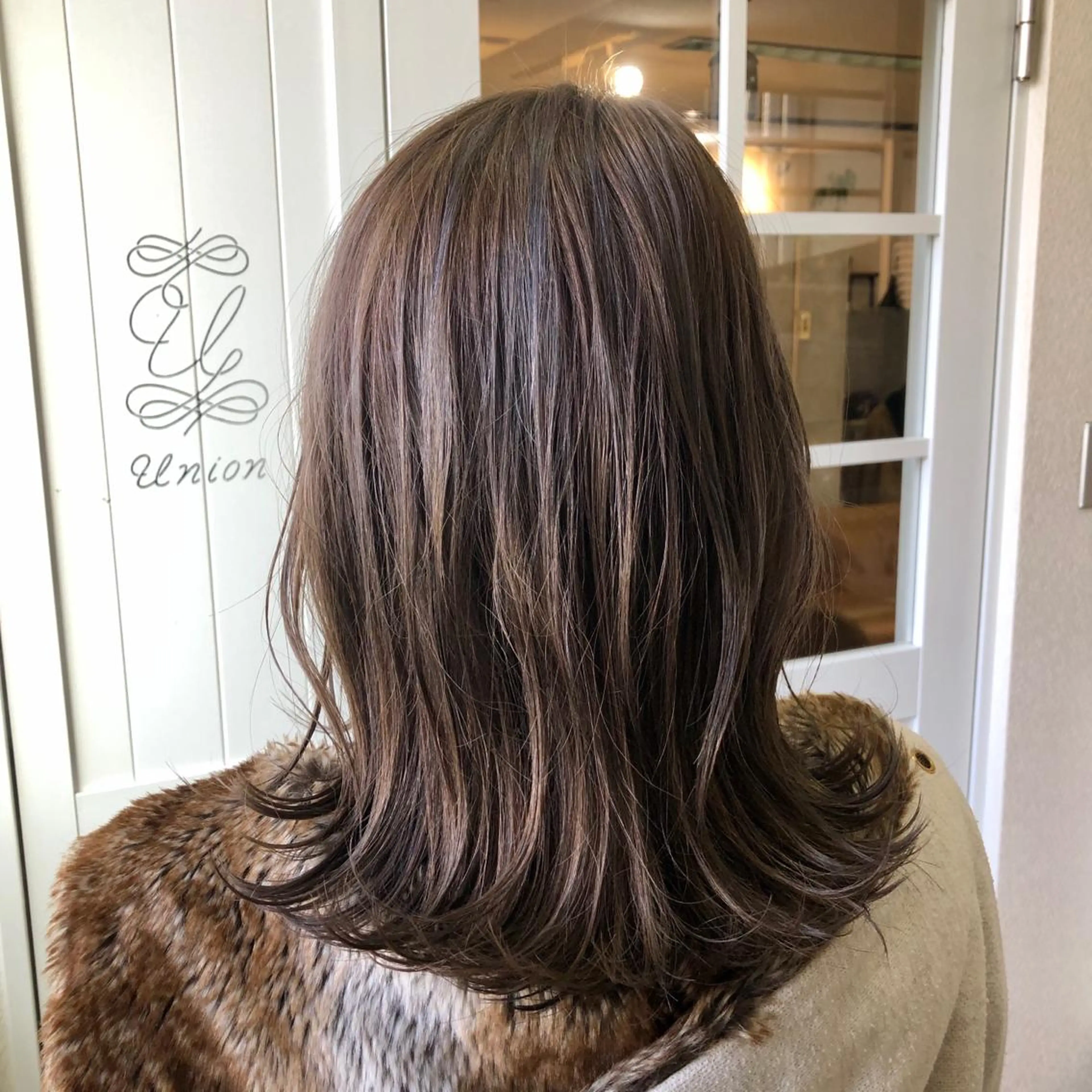 セミロング カラー アッシュ 透明感カラー ハイライトカラー ラベンダーカラー ラベンダーアッシュ 江上拓郎/ショート /酸性ストレートのヘアスタイル