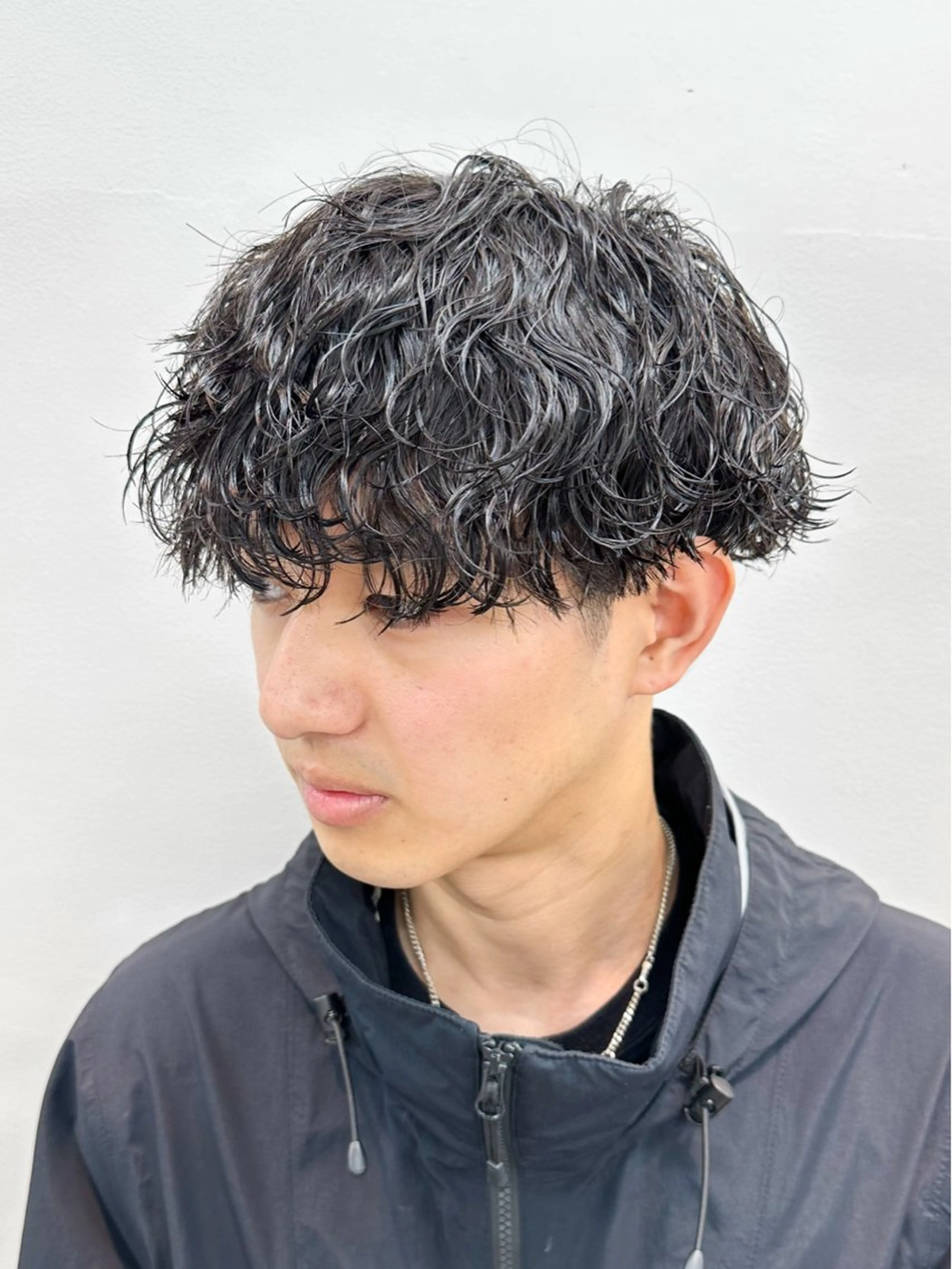 ショート パーマ メンズ カット パーマ メンズパーマ メンズ特化ryoのヘアスタイル