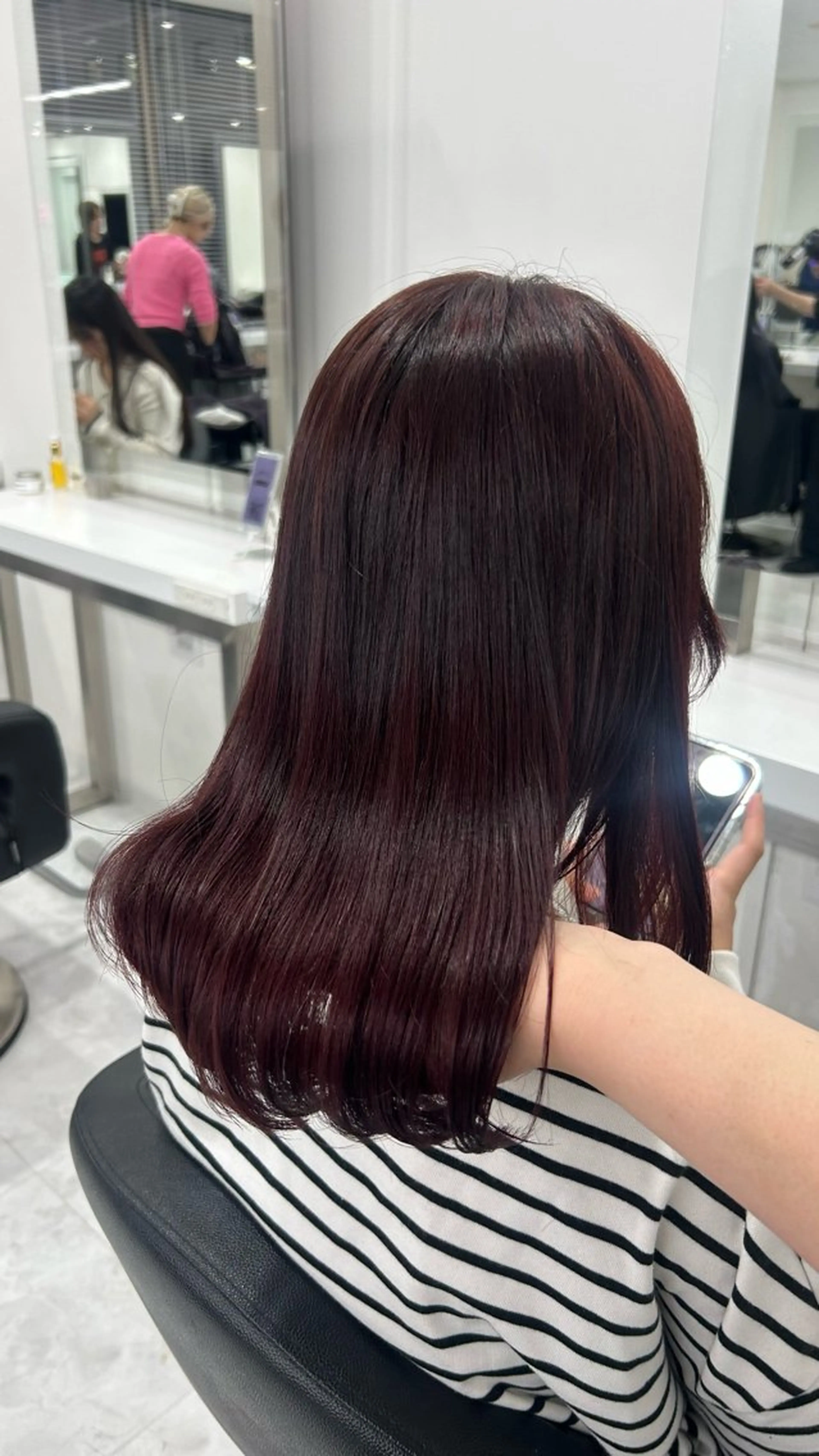 ロング カラー パーマ ヘアアレンジ メンズ キッズ ヘアカラー トリートメント 盛れ韓国ハイトーン 🎀Himari🎀のヘアスタイル