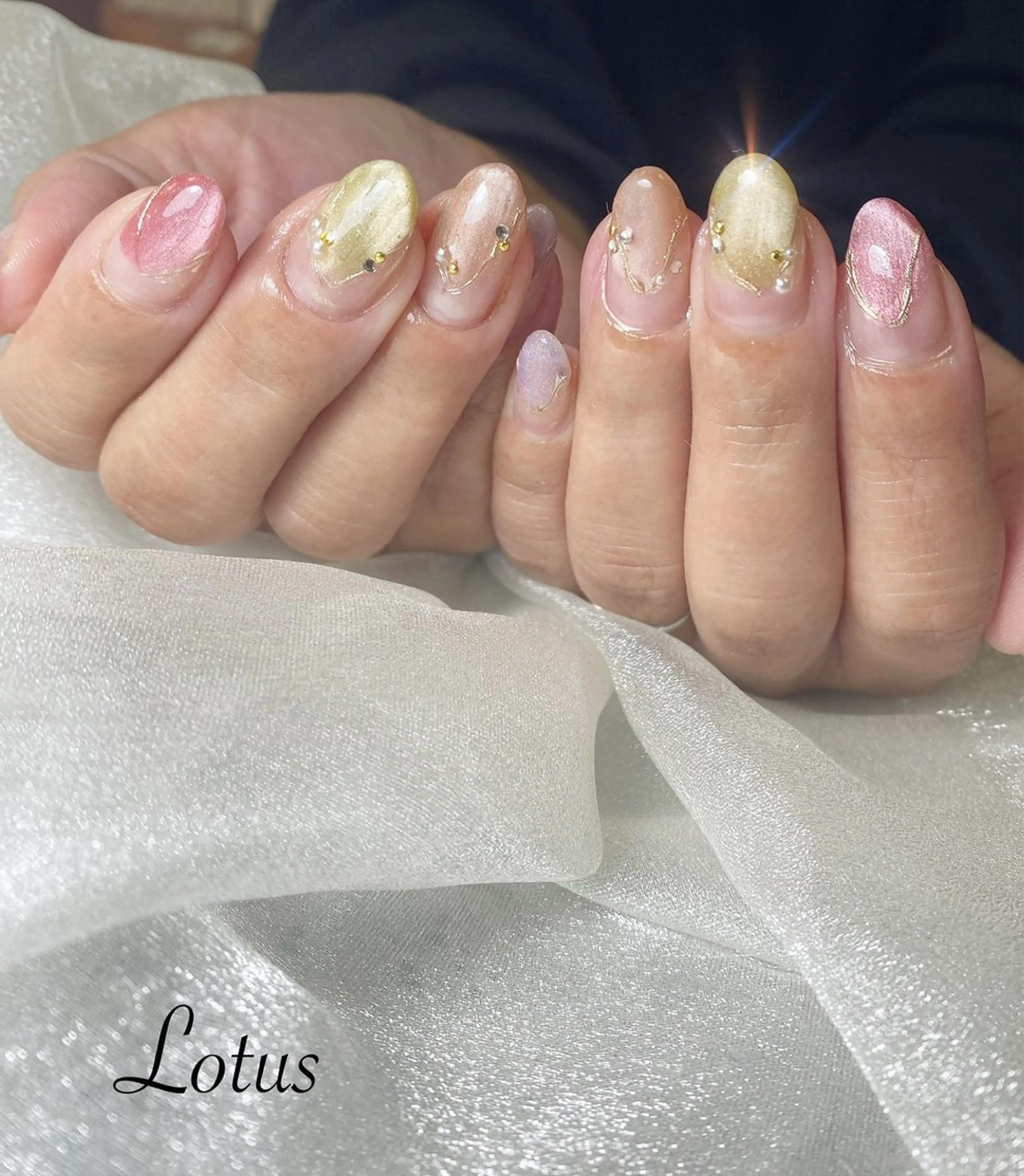 ネイル ハンドネイル ネイル＆脱毛 Lotus🌸のネイルデザイン