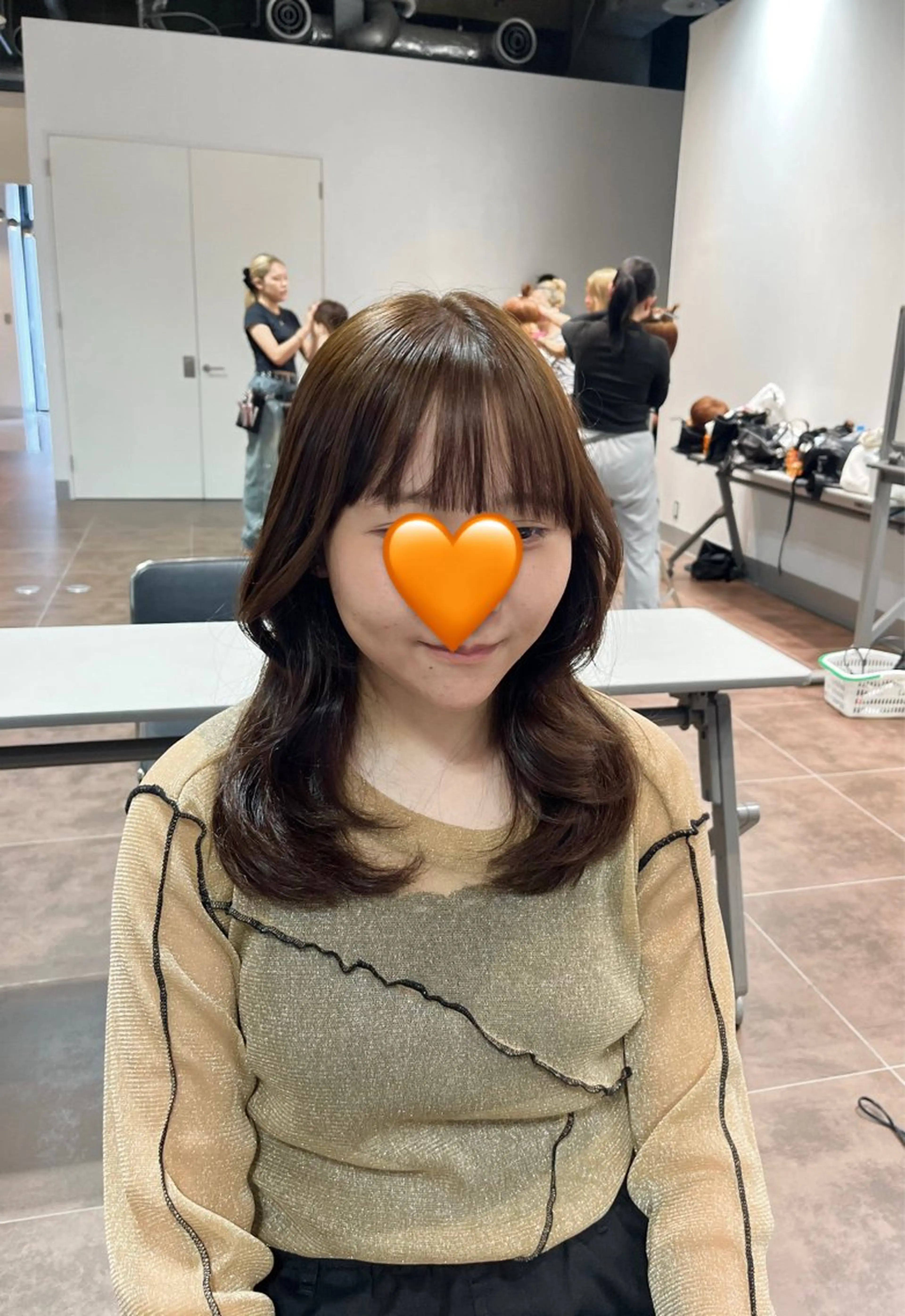 セミロング カラー mit bytree MISAKI🎀のヘアスタイル