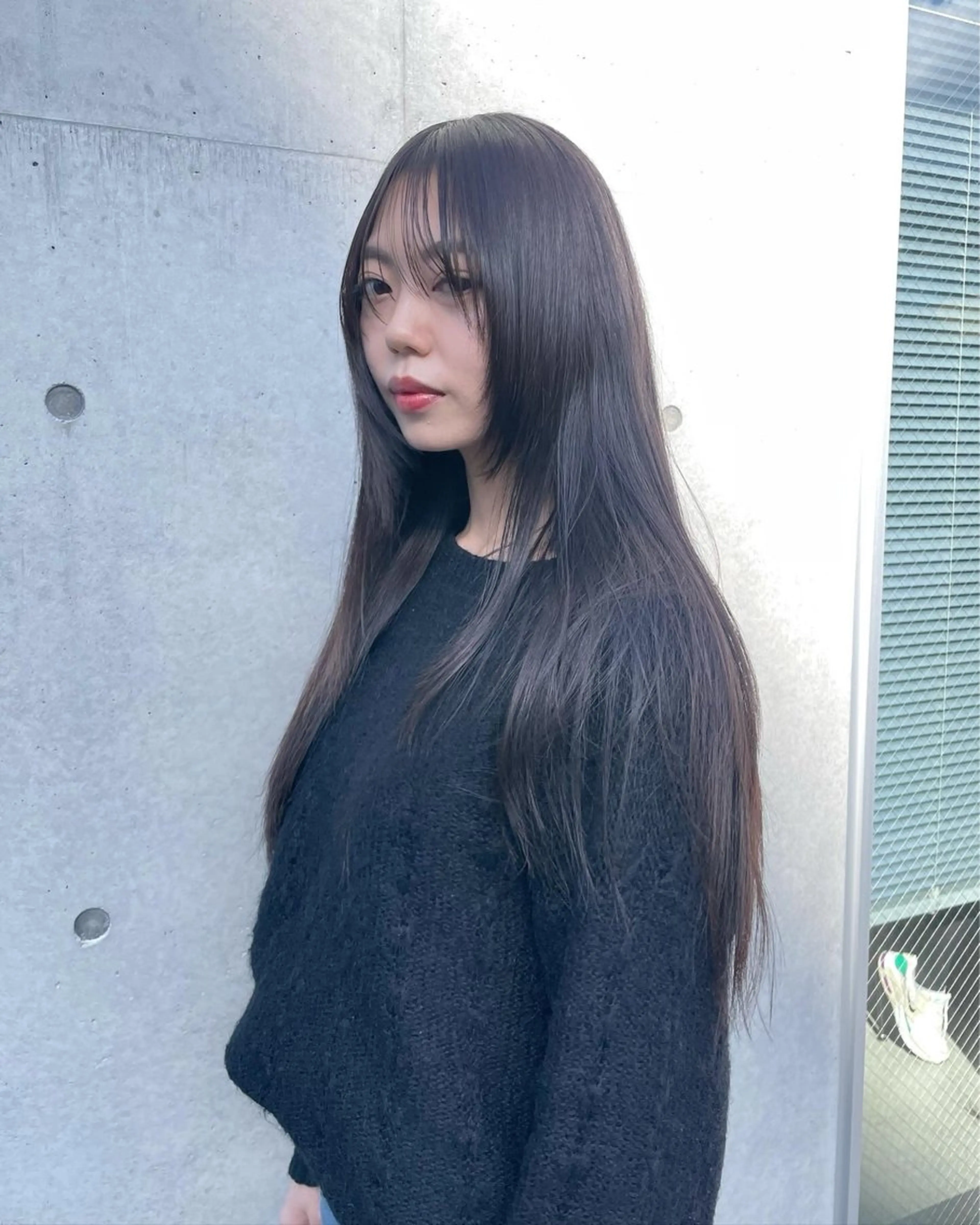 セミロング カット 佐伯 和佳のヘアスタイル