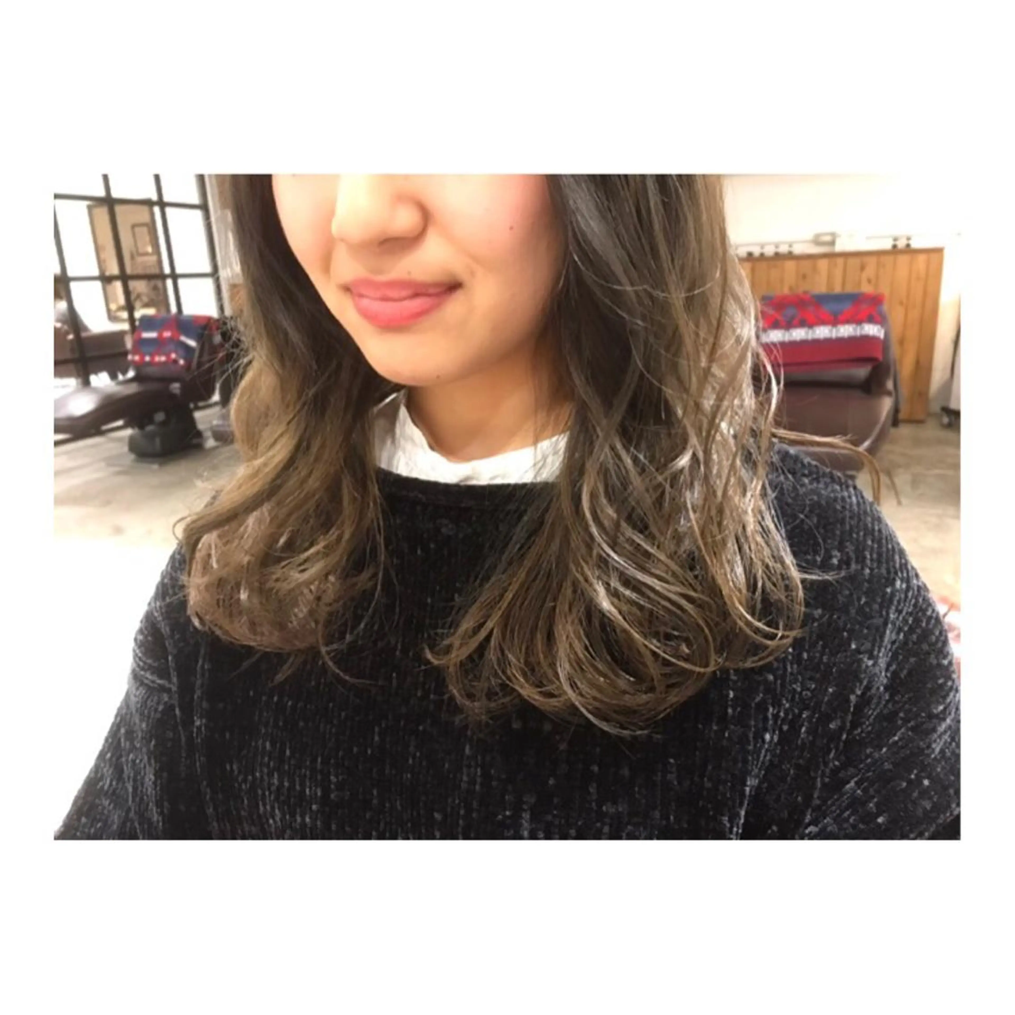 ロング カラー アッシュ ベージュカラー 透明感カラー グラデーションカラー 竹嶌 健吾のヘアスタイル