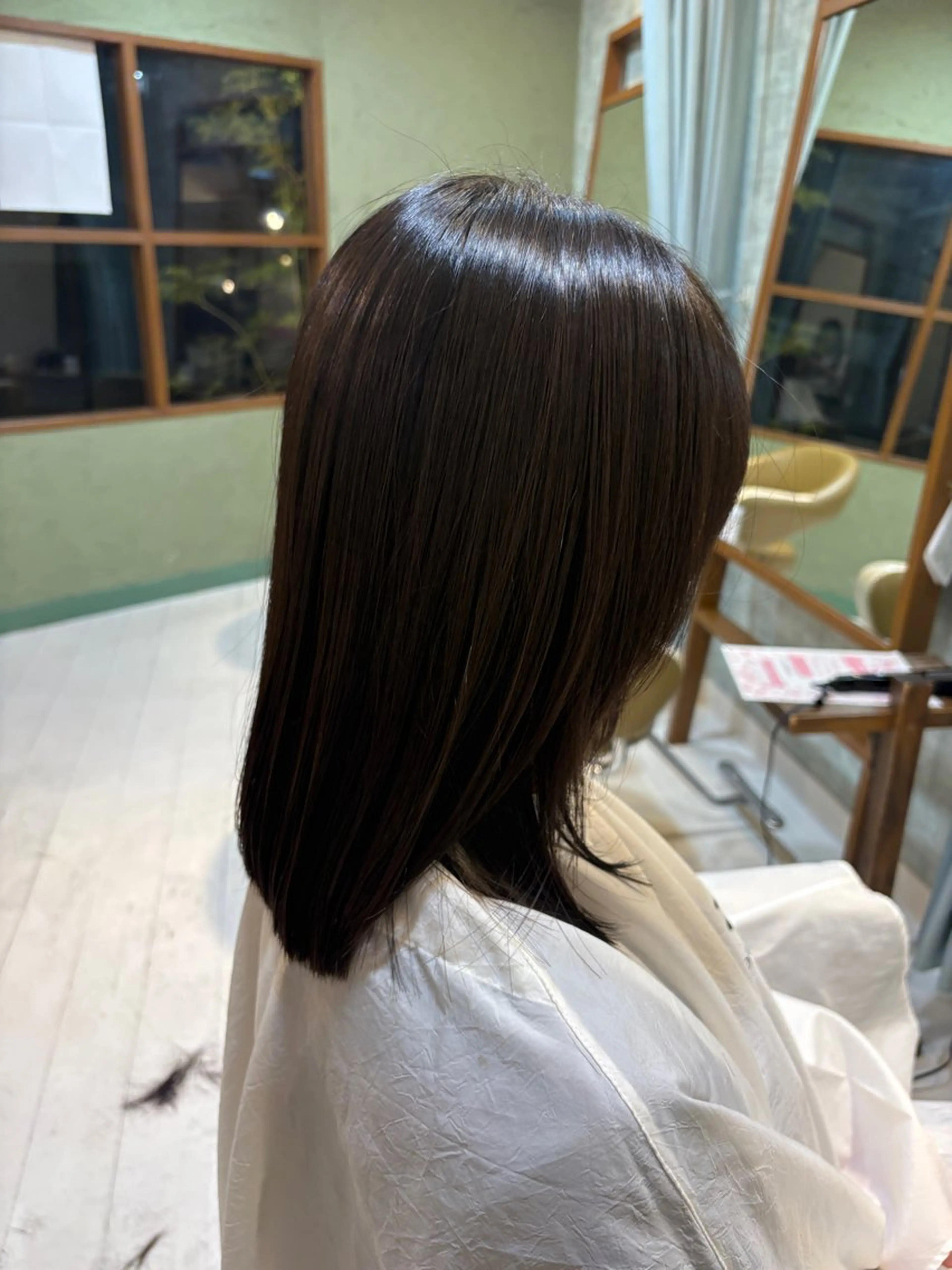ミディアム どうめん ゆきのヘアスタイル