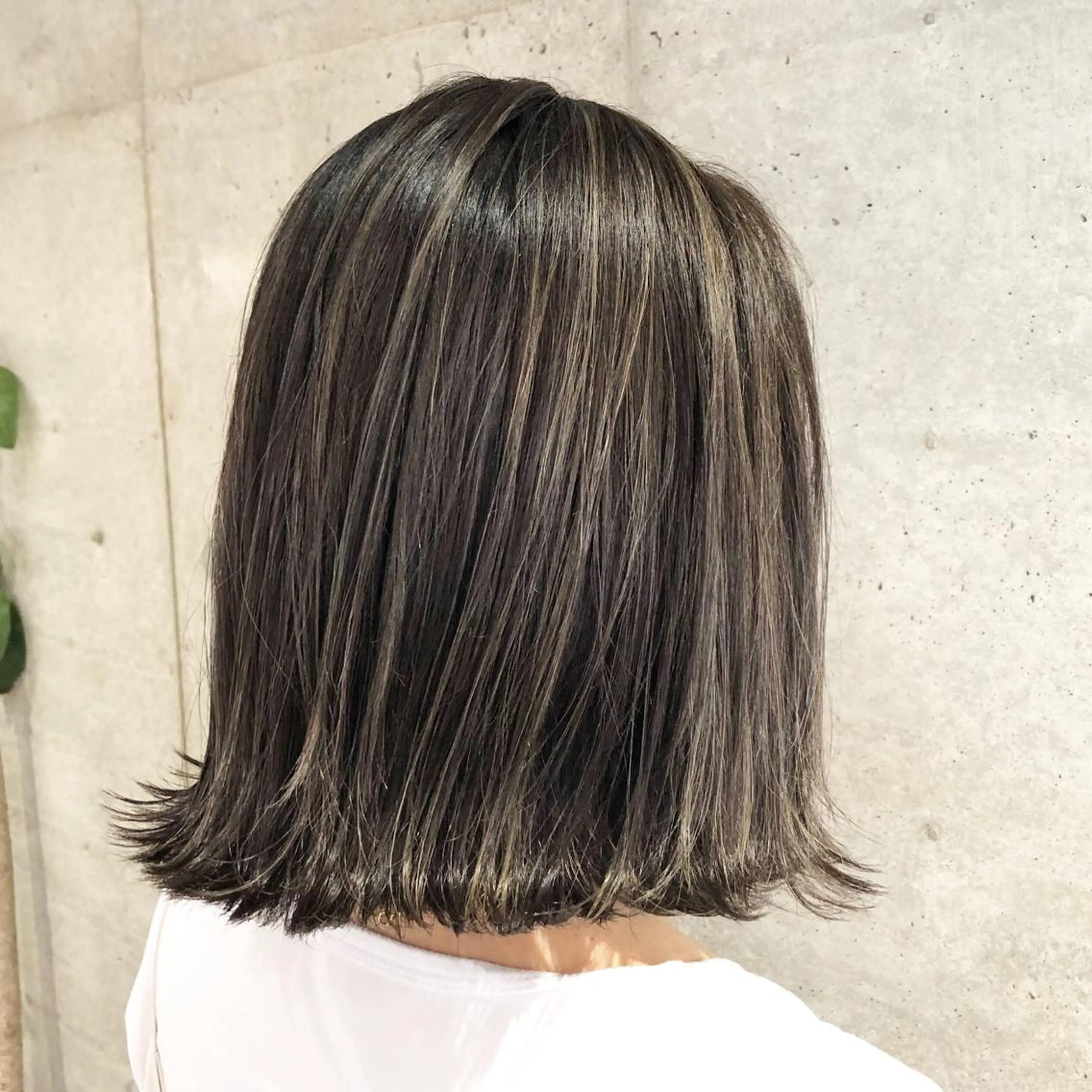 ミディアム カラーモデル募集中 美容室ハピスのヘアスタイル