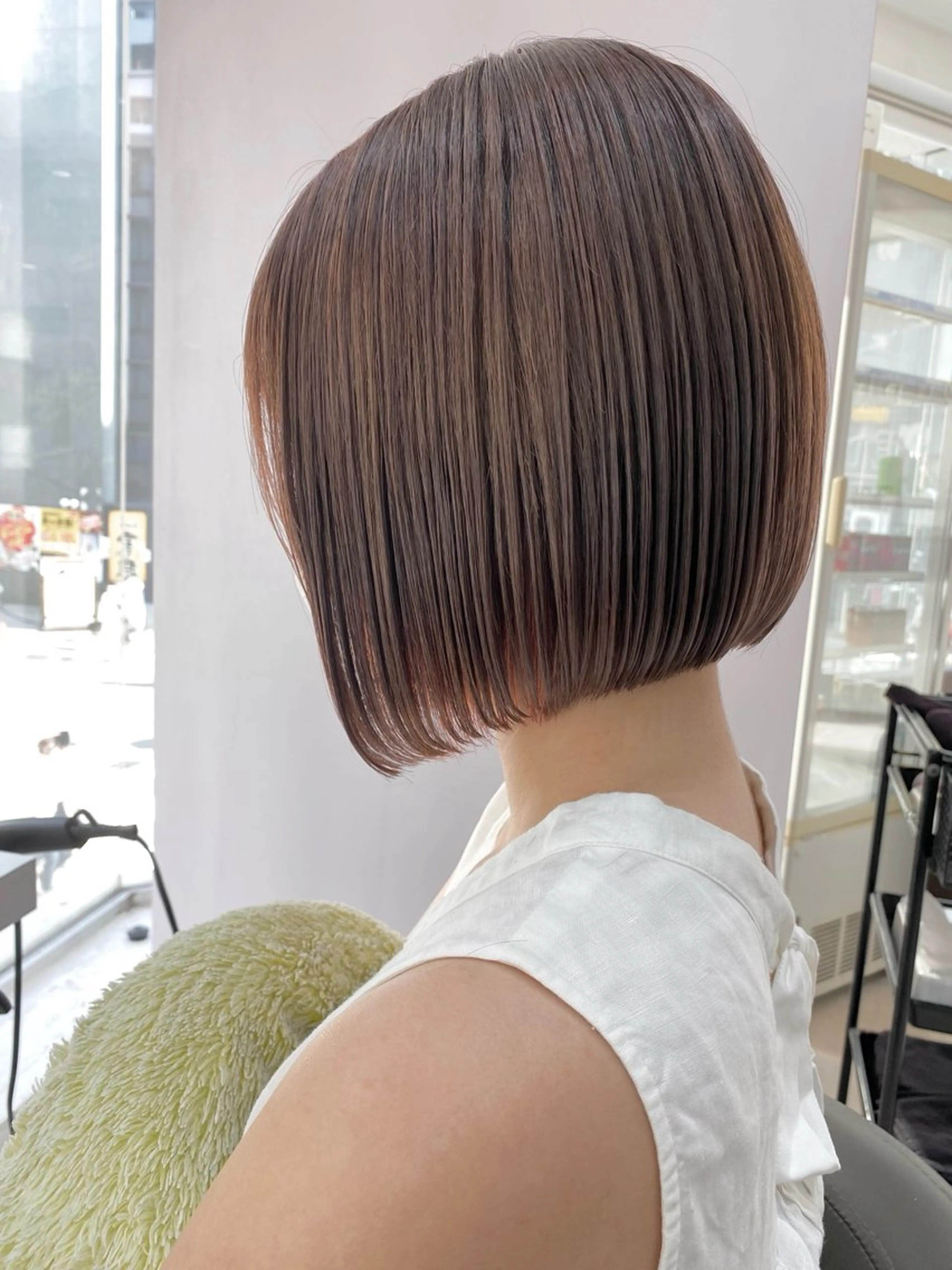 ショート カラー ボブ ボブ/レイヤー /植原健太のヘアスタイル