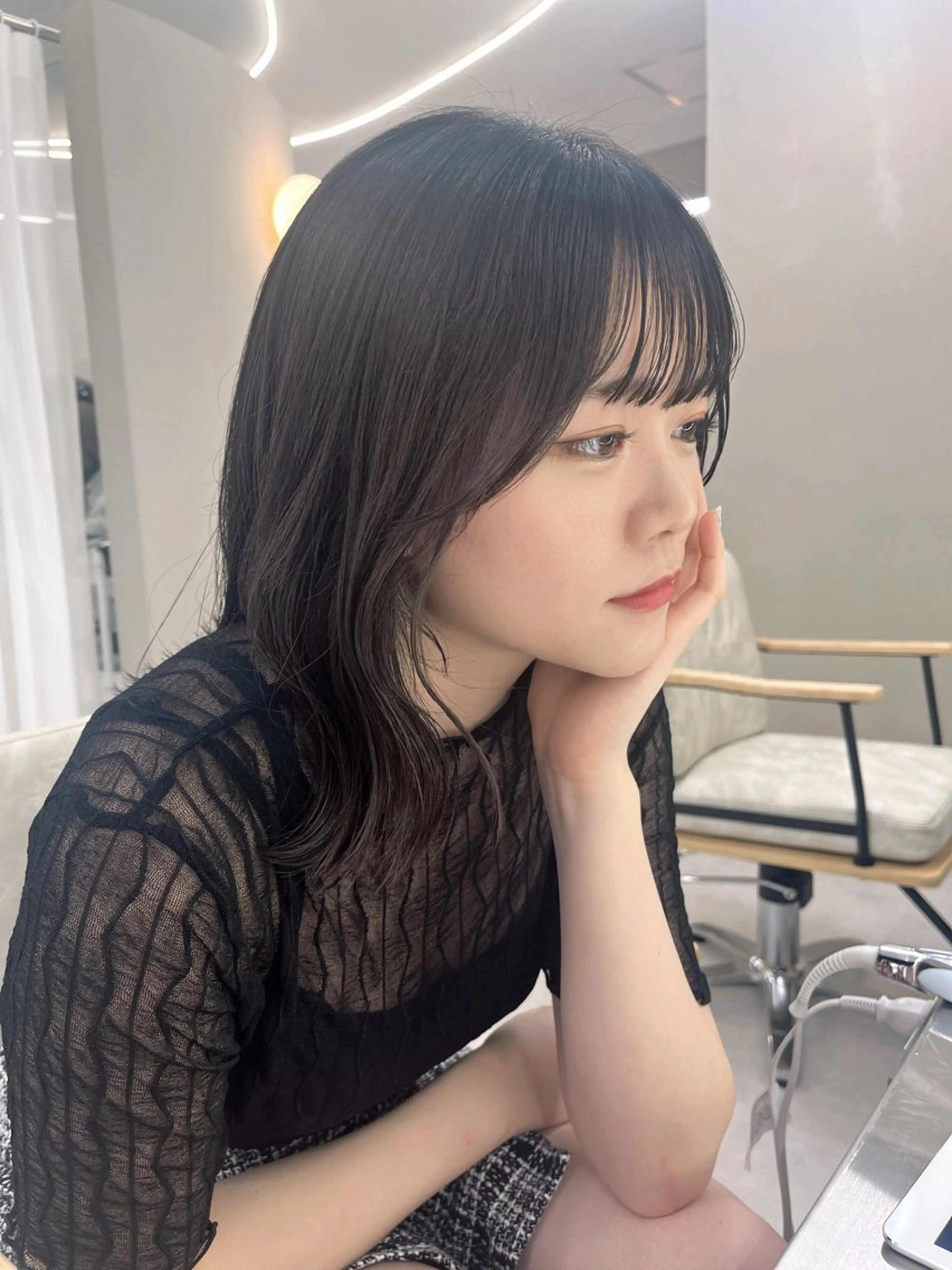 ミディアム くびれボブ🎀 くびれミディアム🎀のヘアスタイル