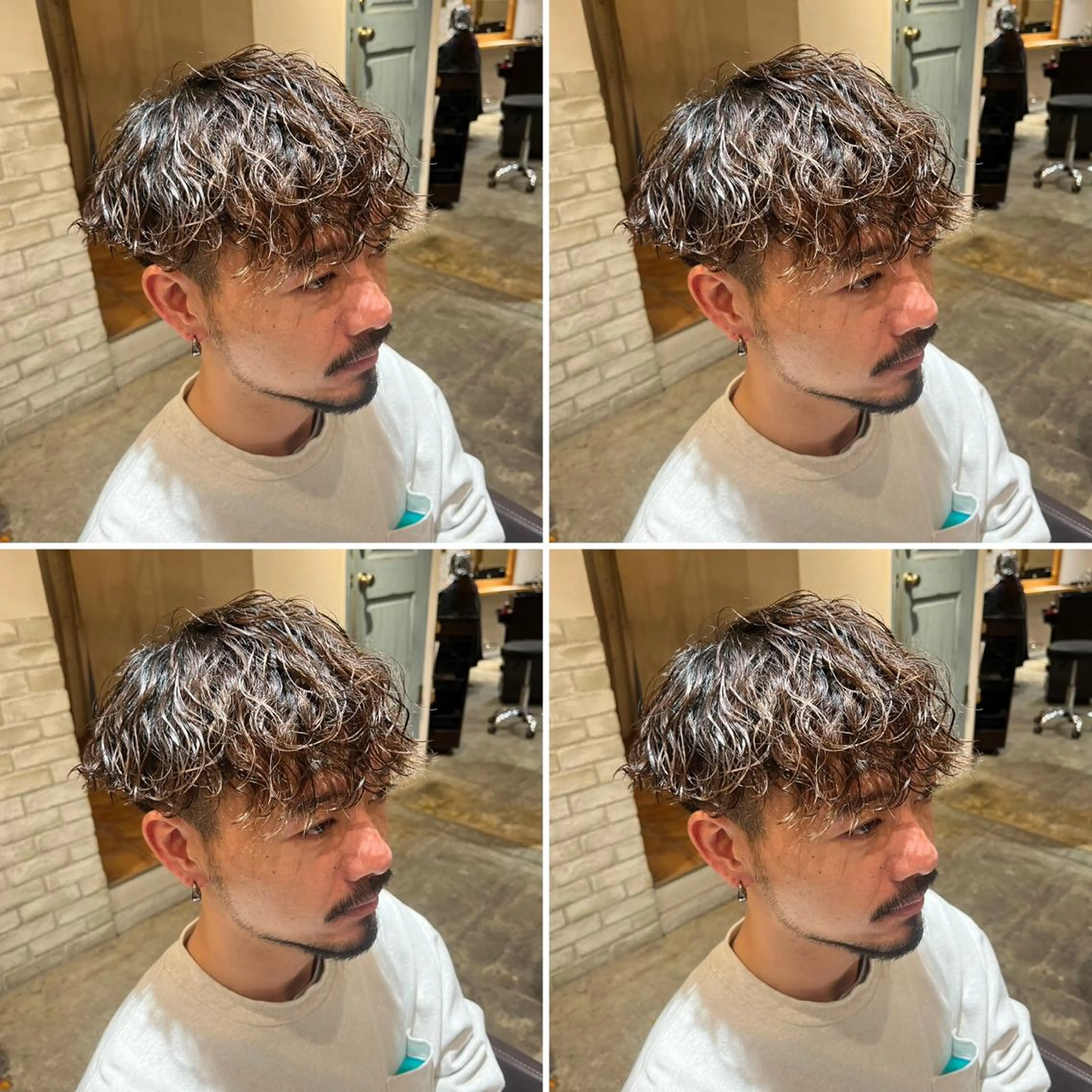 パーマ メンズ カット パーマ トリートメント ヘアセット 💈メンズパーマ特化 店長望月謙二郎💈のヘアスタイル