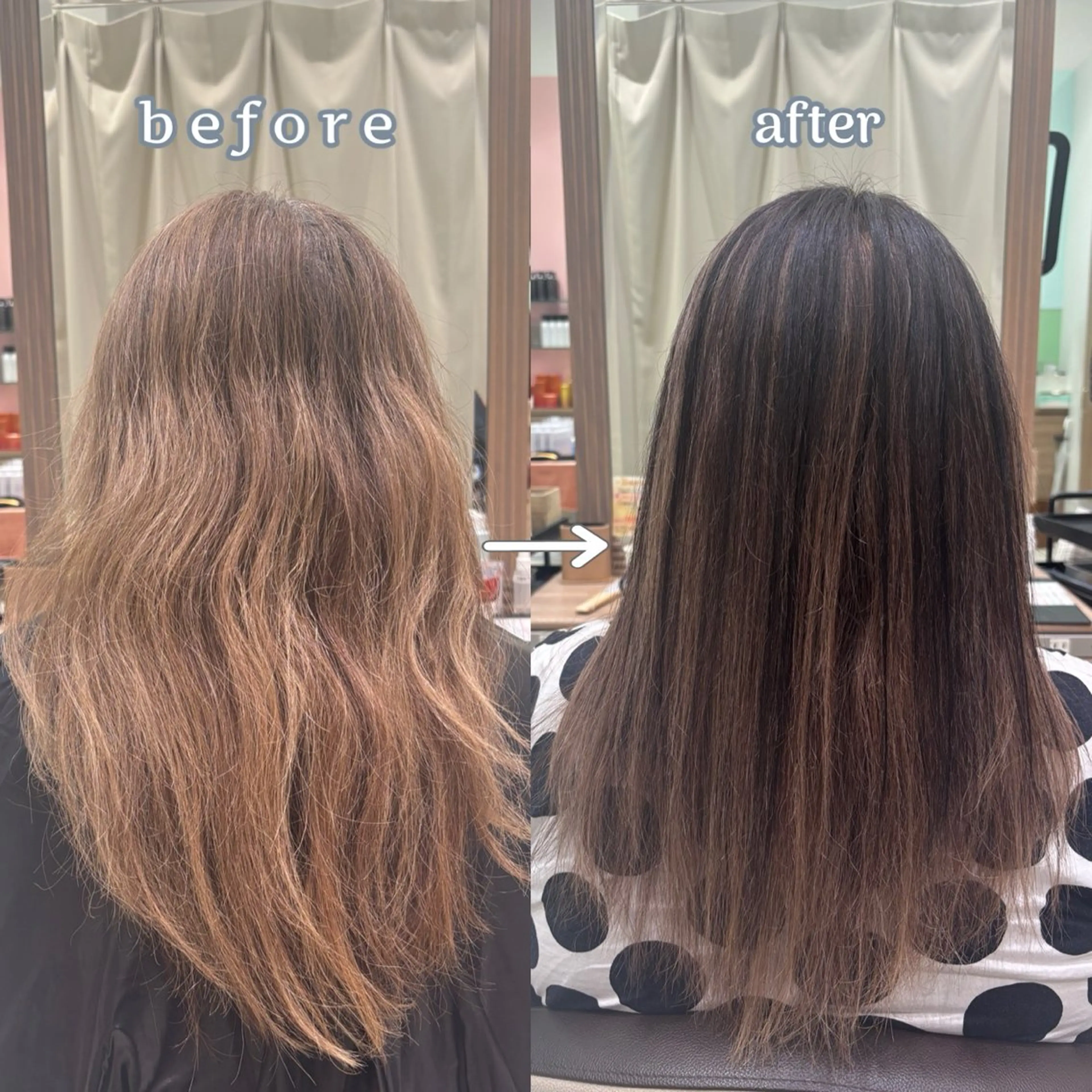 ロング カラー ヘアカラー 鈴木かのん/縮毛矯正 /ミニモ限定クーポンのヘアスタイル