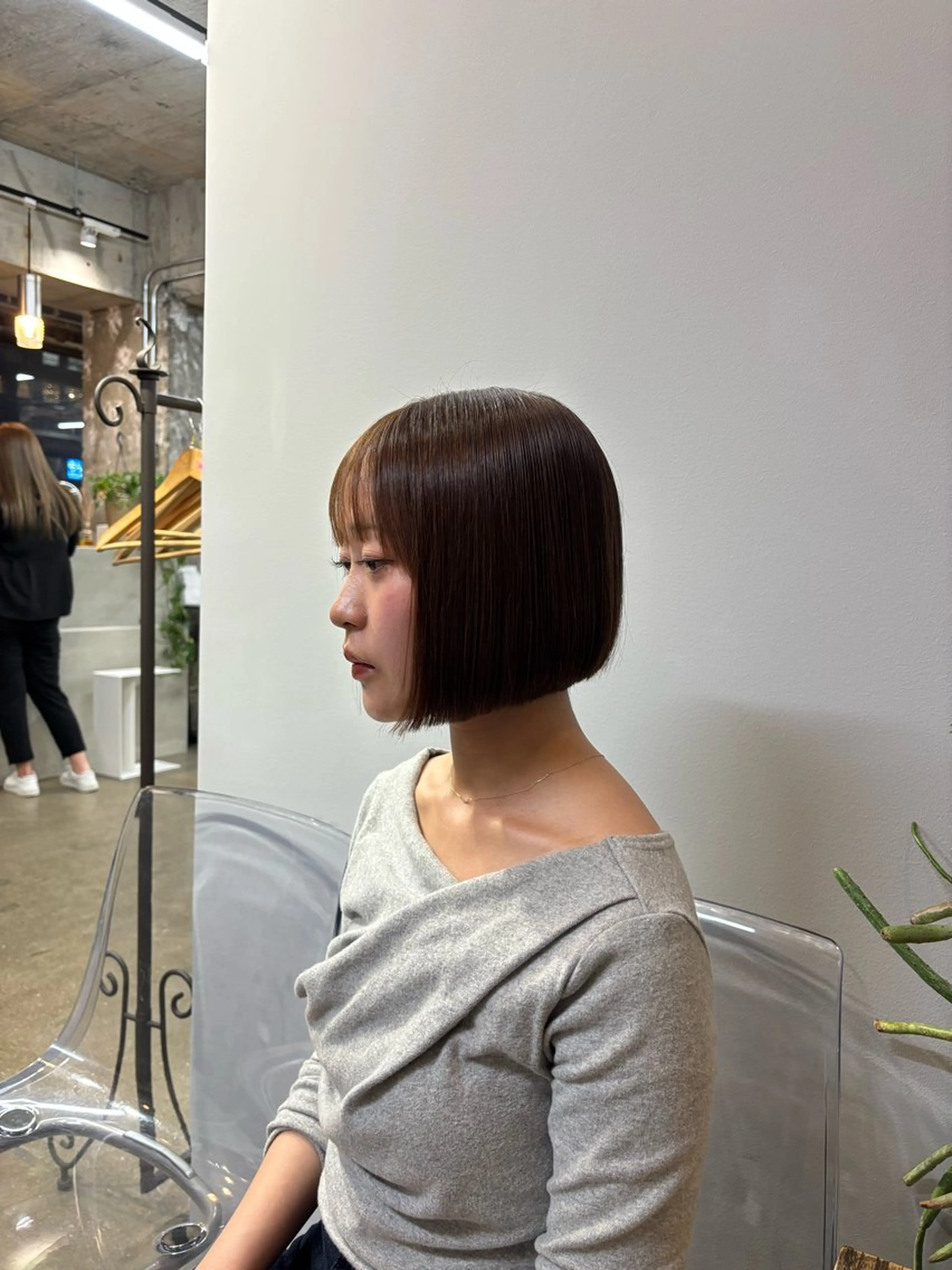ショート ボブ 桂 奈穂のヘアスタイル