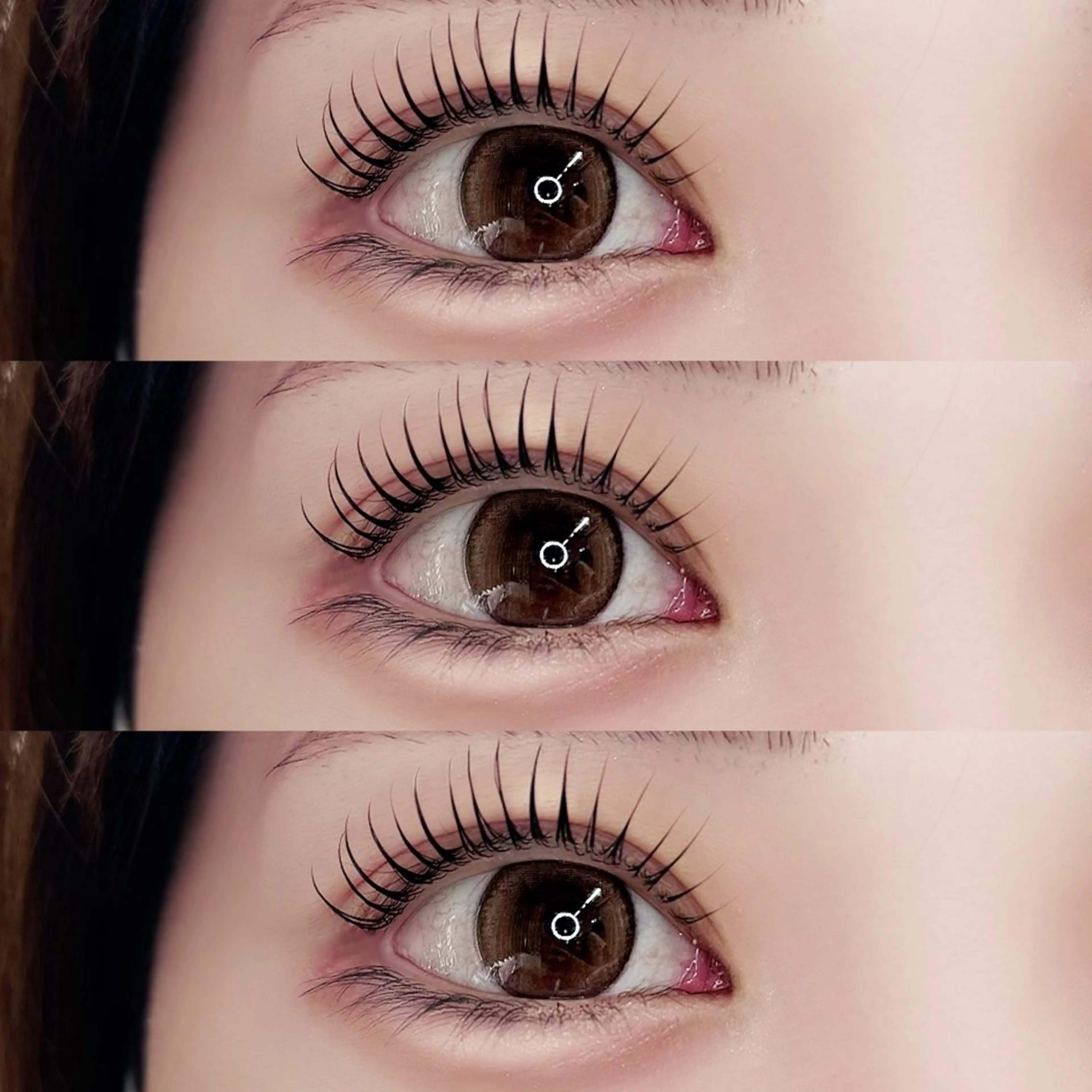 マツエク・マツパ パリジェンヌラッシュリフト マツパ NANAMI🖤 ‎のマツエク・マツパデザイン