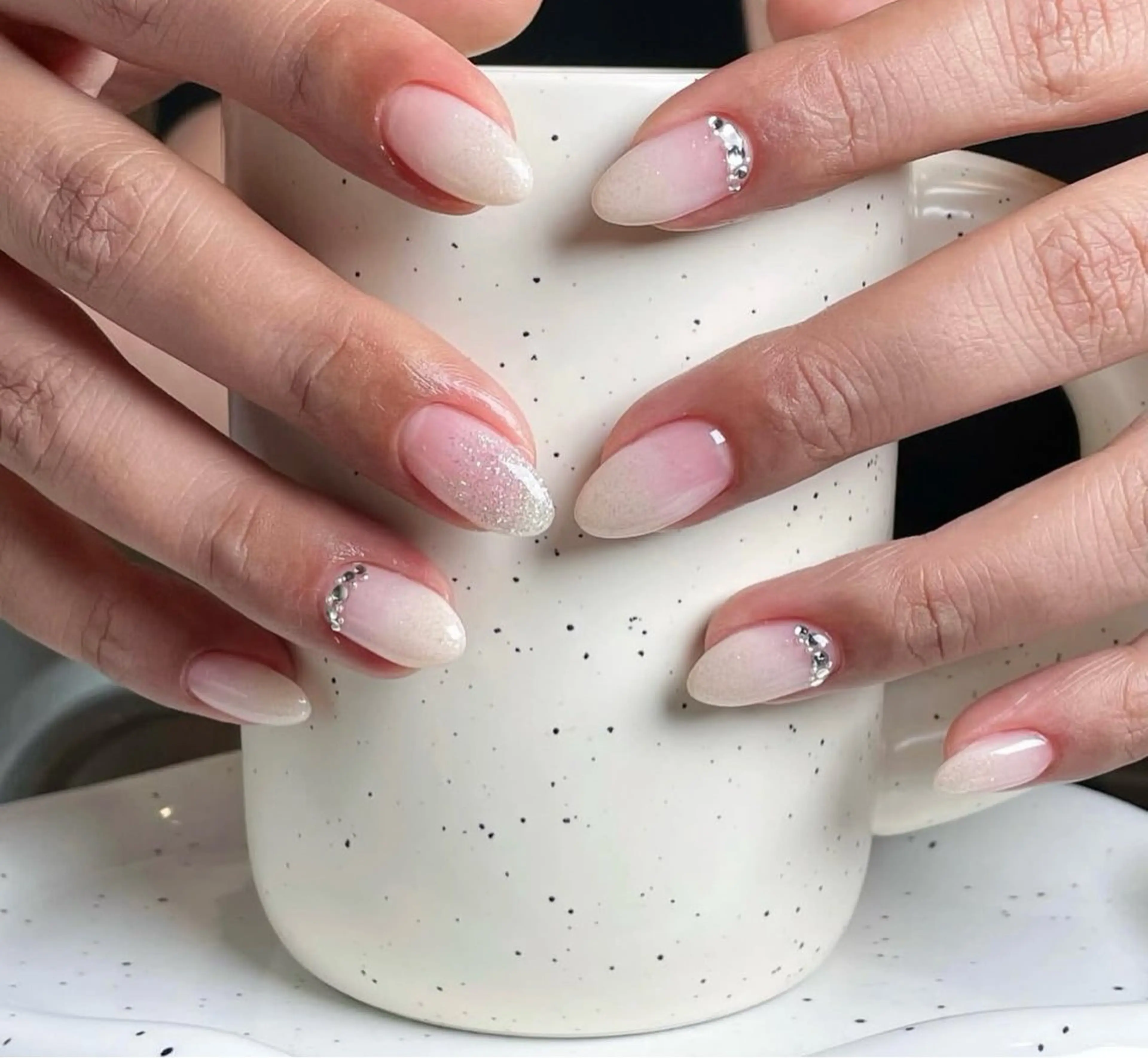 ネイル 韓国ネイル 持ち込み ニュアンスネイル ネイルチップ ハンドネイル TABI ANA.CHUOのネイルデザイン