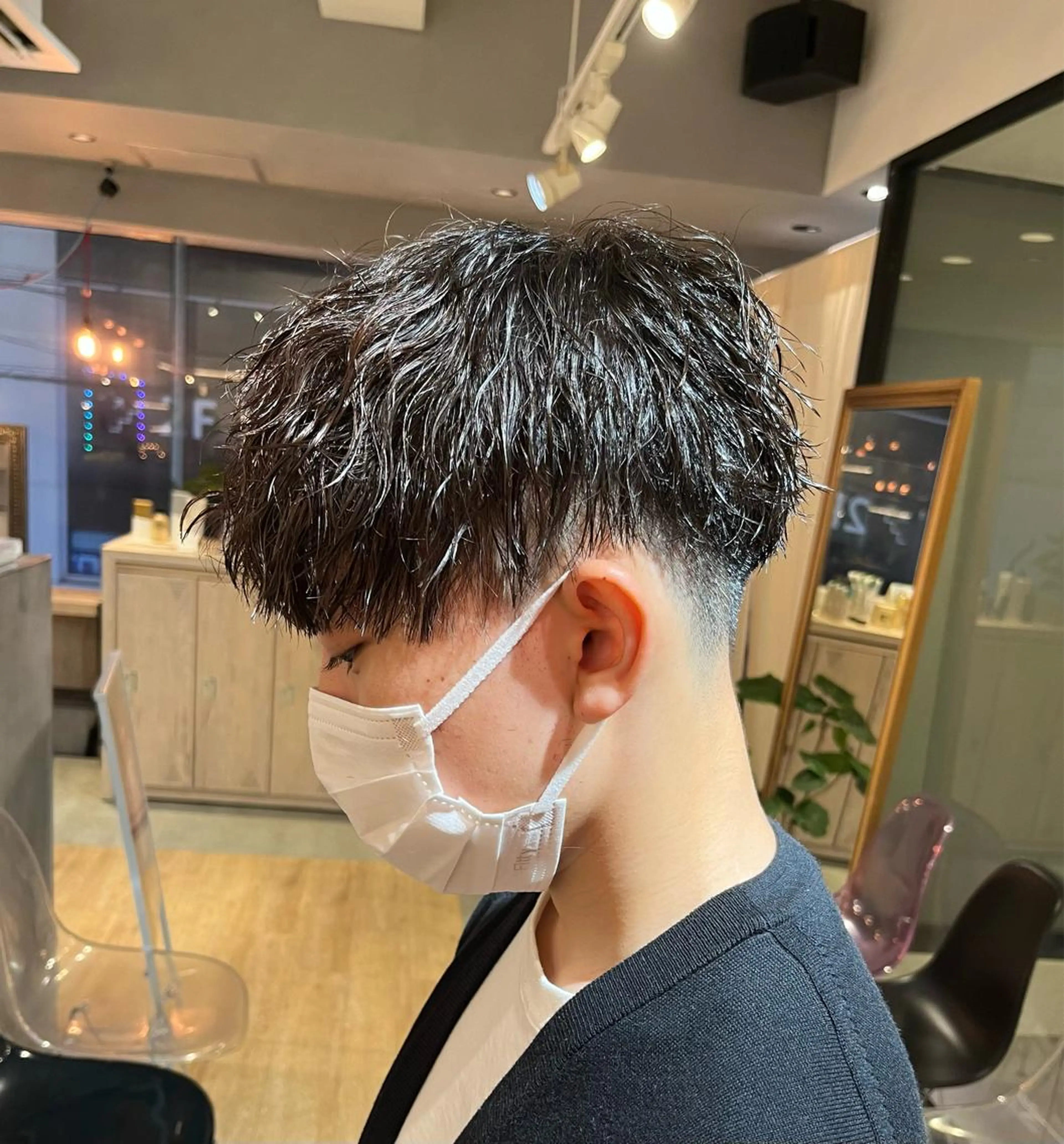 ショート メンズ メンズパーマ カット パーマ SCENEbyRAD helmのヘアスタイル