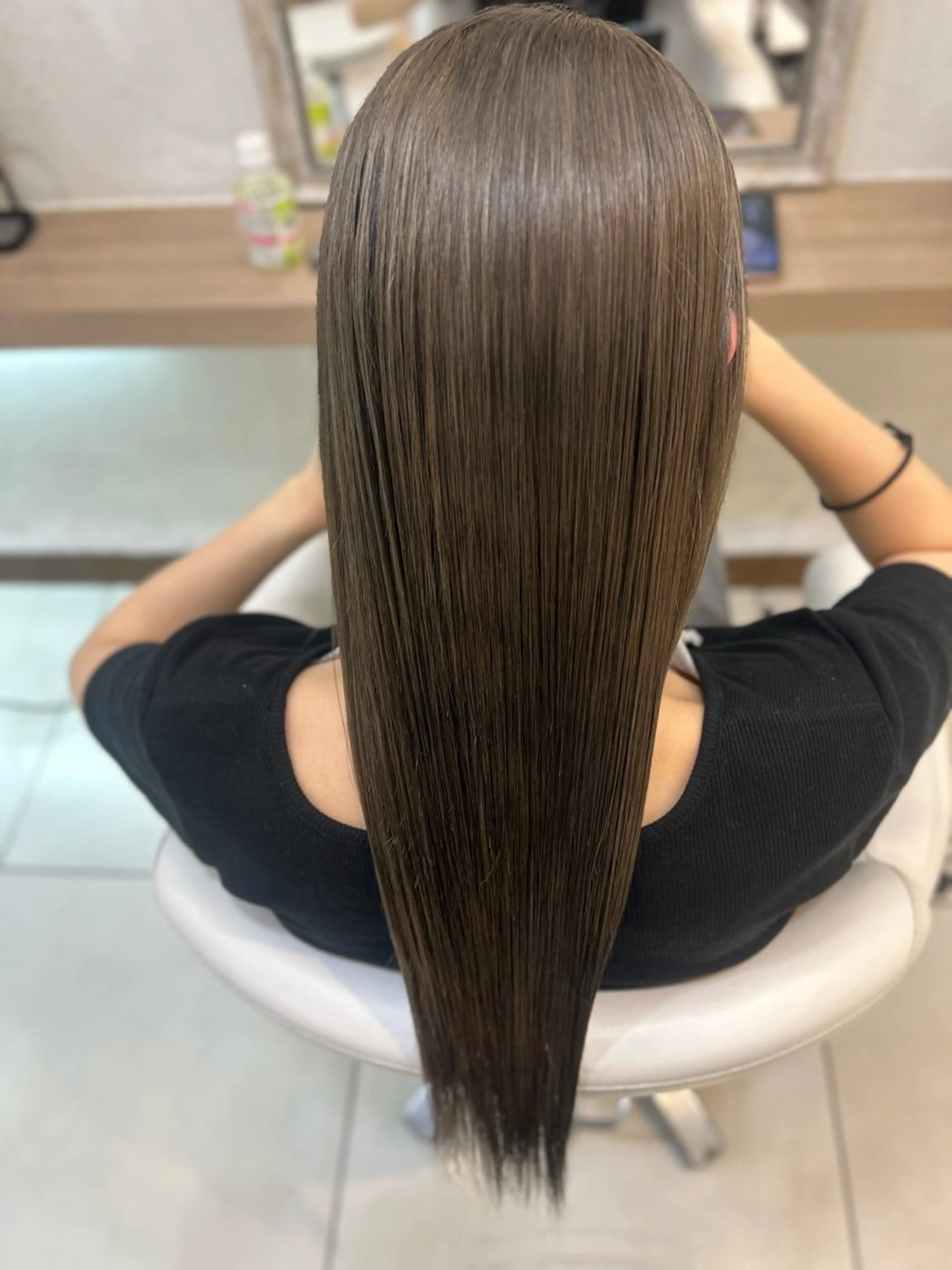 ロング カラー カット ヘアカラー トリートメント 縮毛矯正/髪質改善/ 艶髪ササキナツミのヘアスタイル