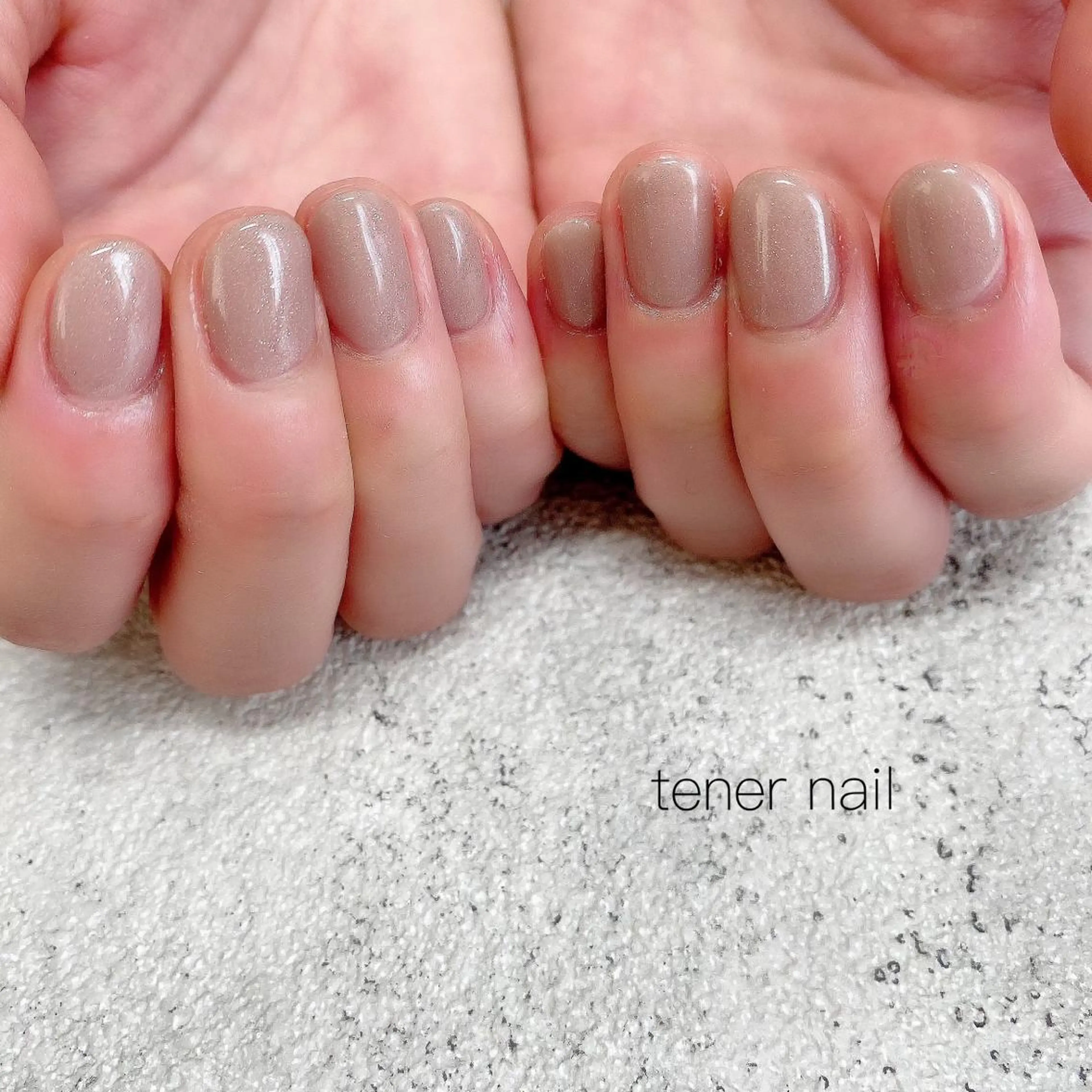 ネイル 氷ネイル・うるうるネイル オフィスネイル ワンカラーネイル テネルネイル tener nailのネイルデザイン