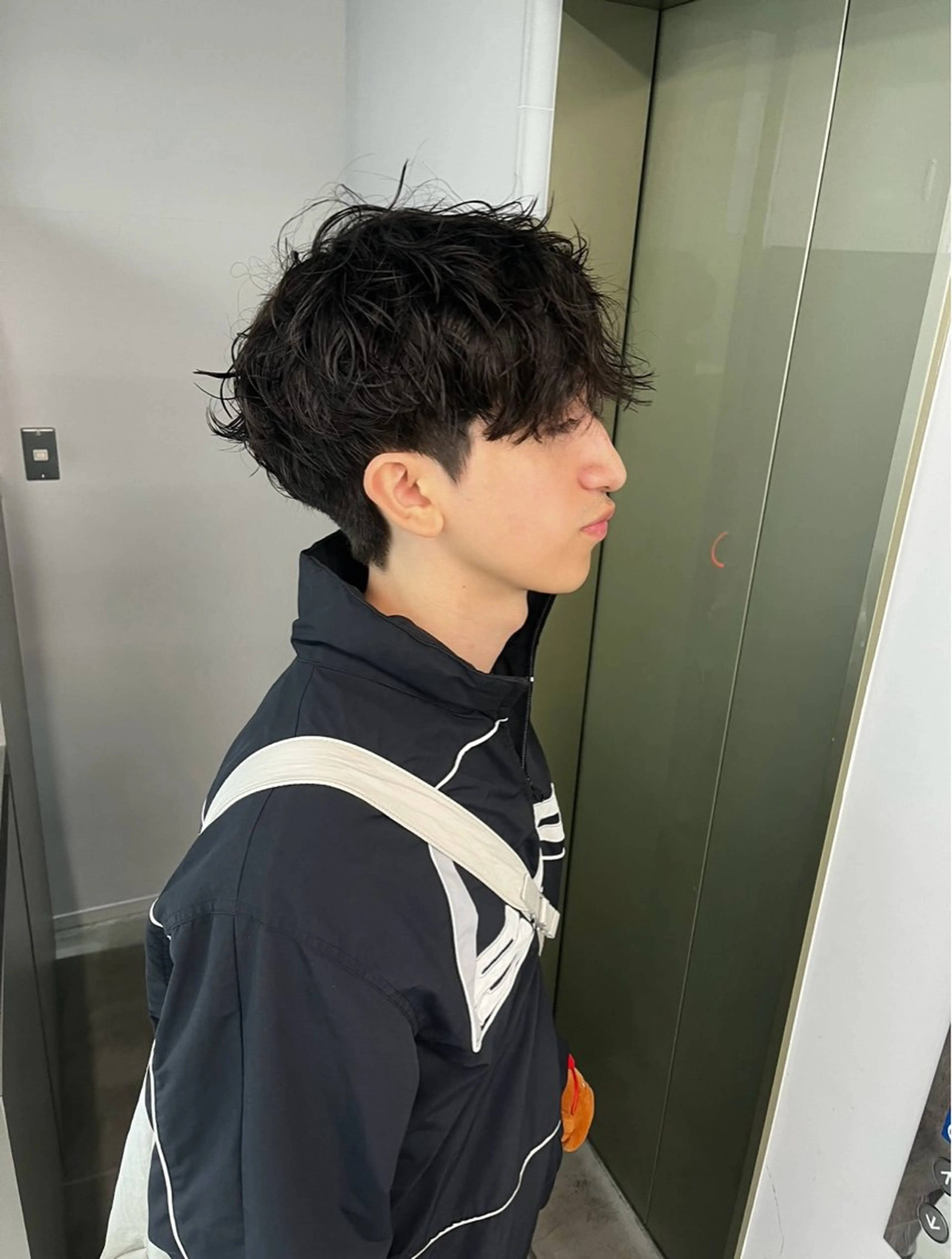 メンズ カット パーマ ニュアンスパーマ/ ウルフ/ときなのヘアスタイル