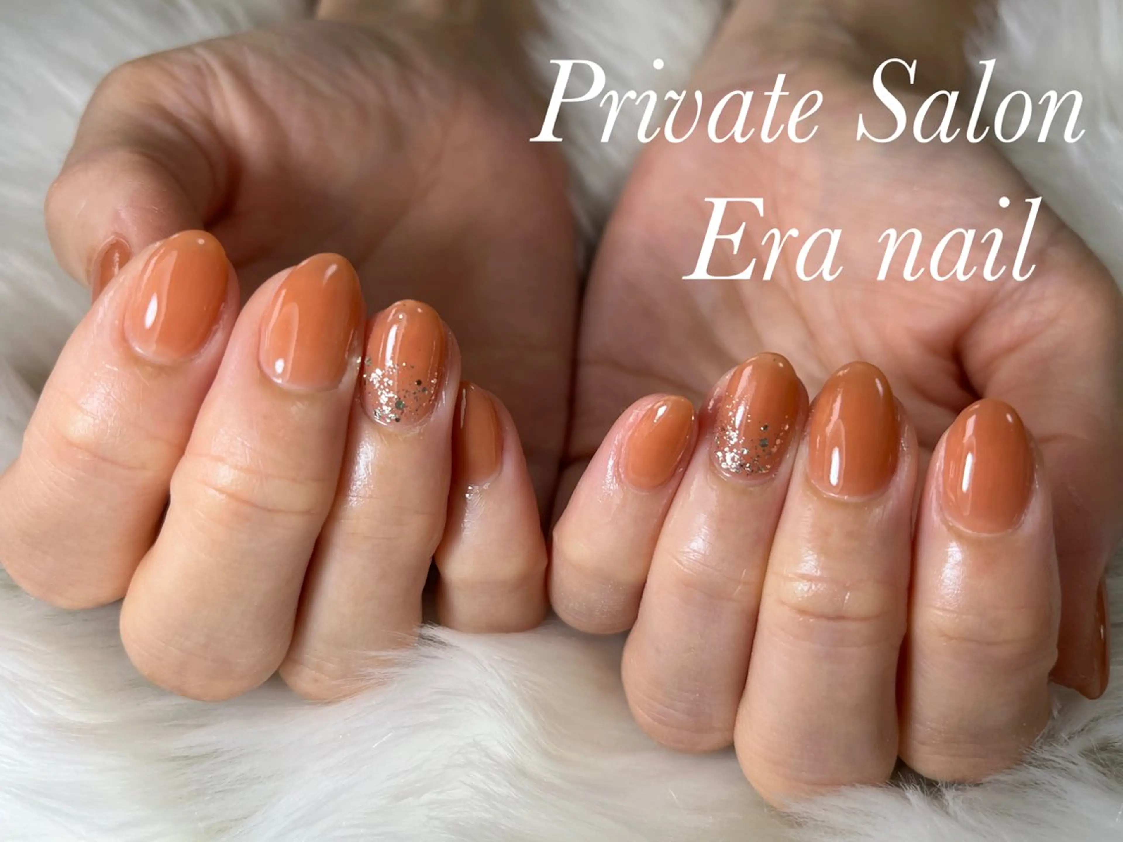 ネイル グラデーション ラメ(グリッター) ラメグラデーション ワンカラーネイル ハンドネイル Era nailのネイルデザイン