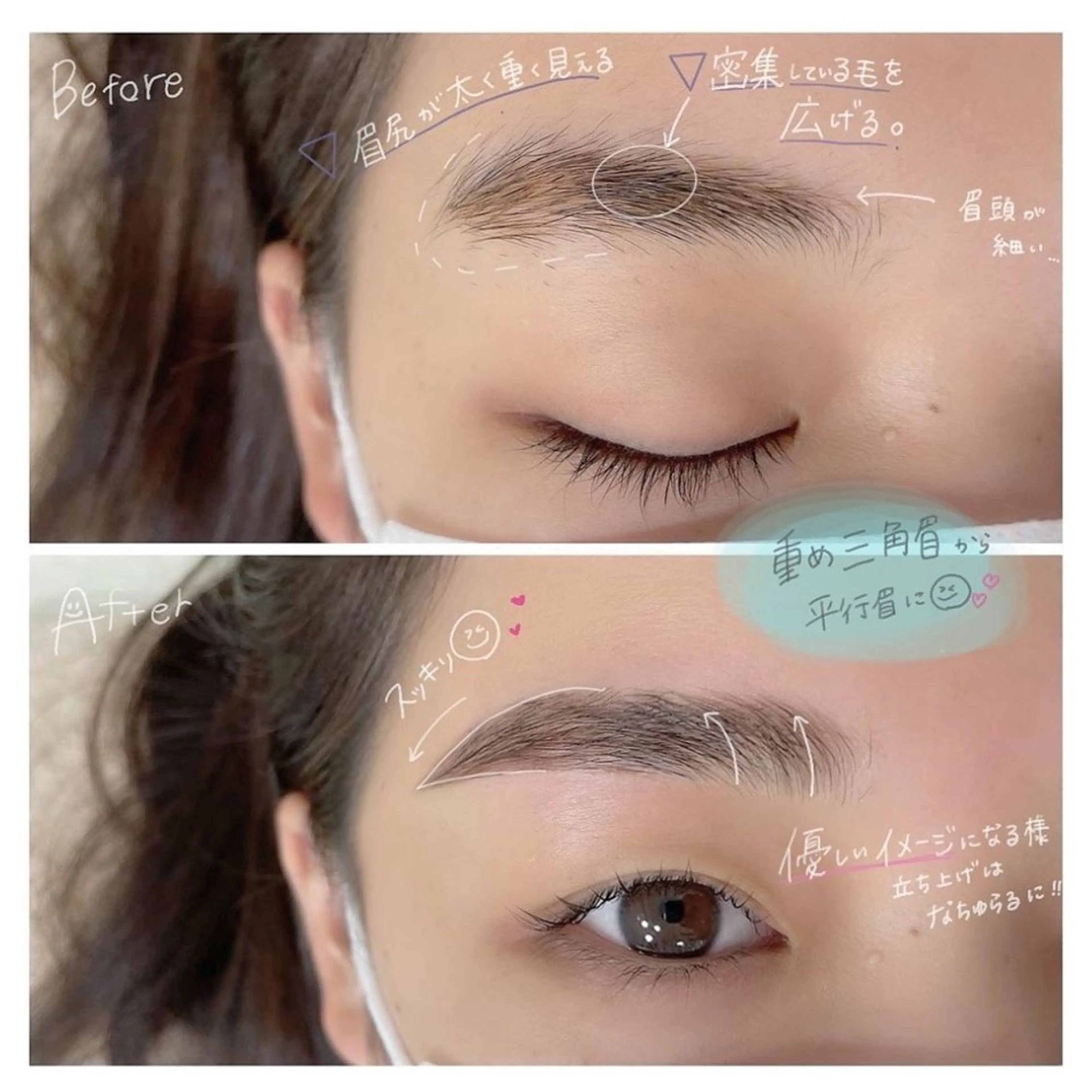【🍀5月13～19日限定🍀】眉ワックス(間引き、カット)の写真