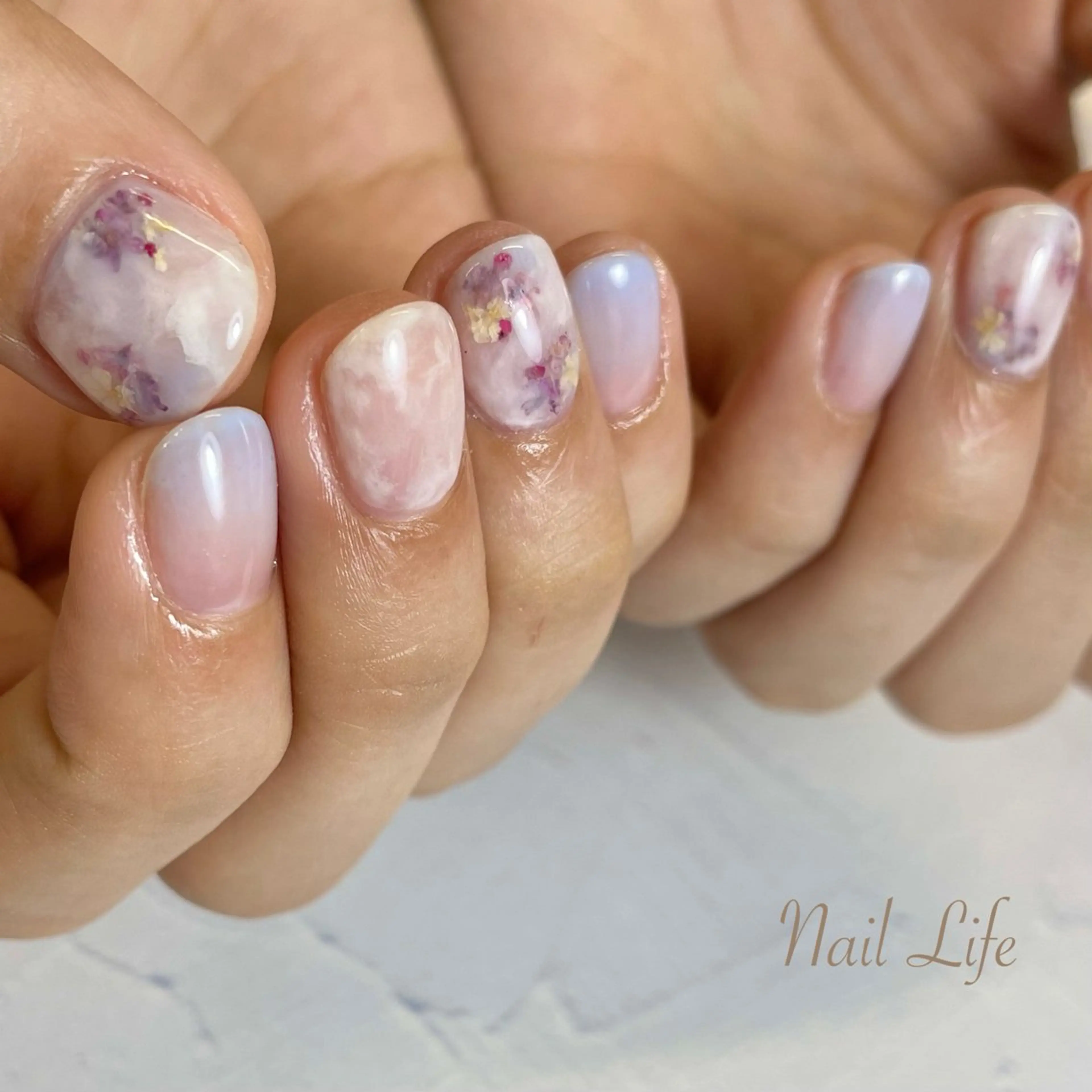 ネイル フラワーネイル 大嶋 めぐみのネイルデザイン