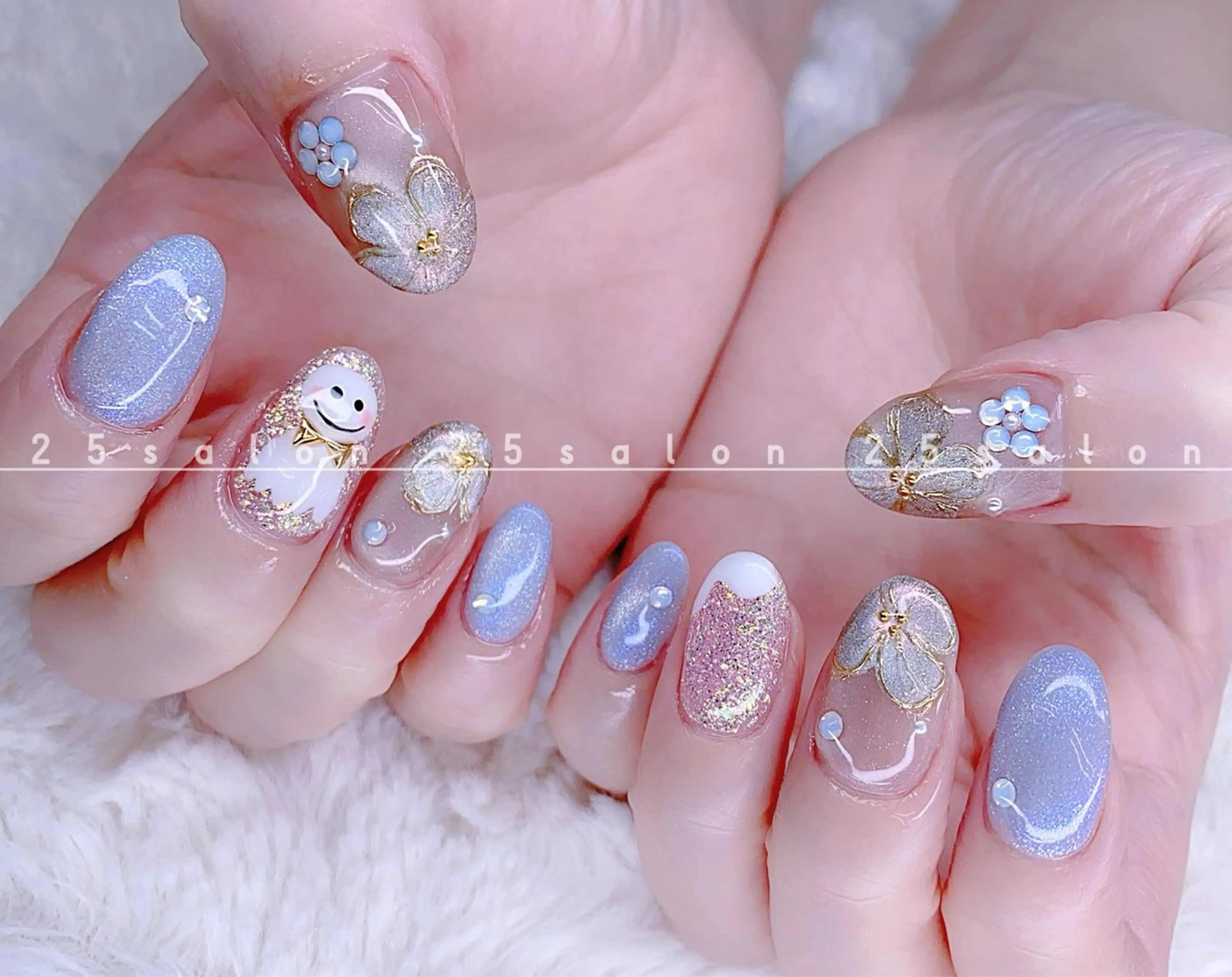 ネイル ジェルネイル 韓国ネイル ニュアンスネイル パラジェル ワンホンネイル 2 5のマツエク・マツパデザイン
