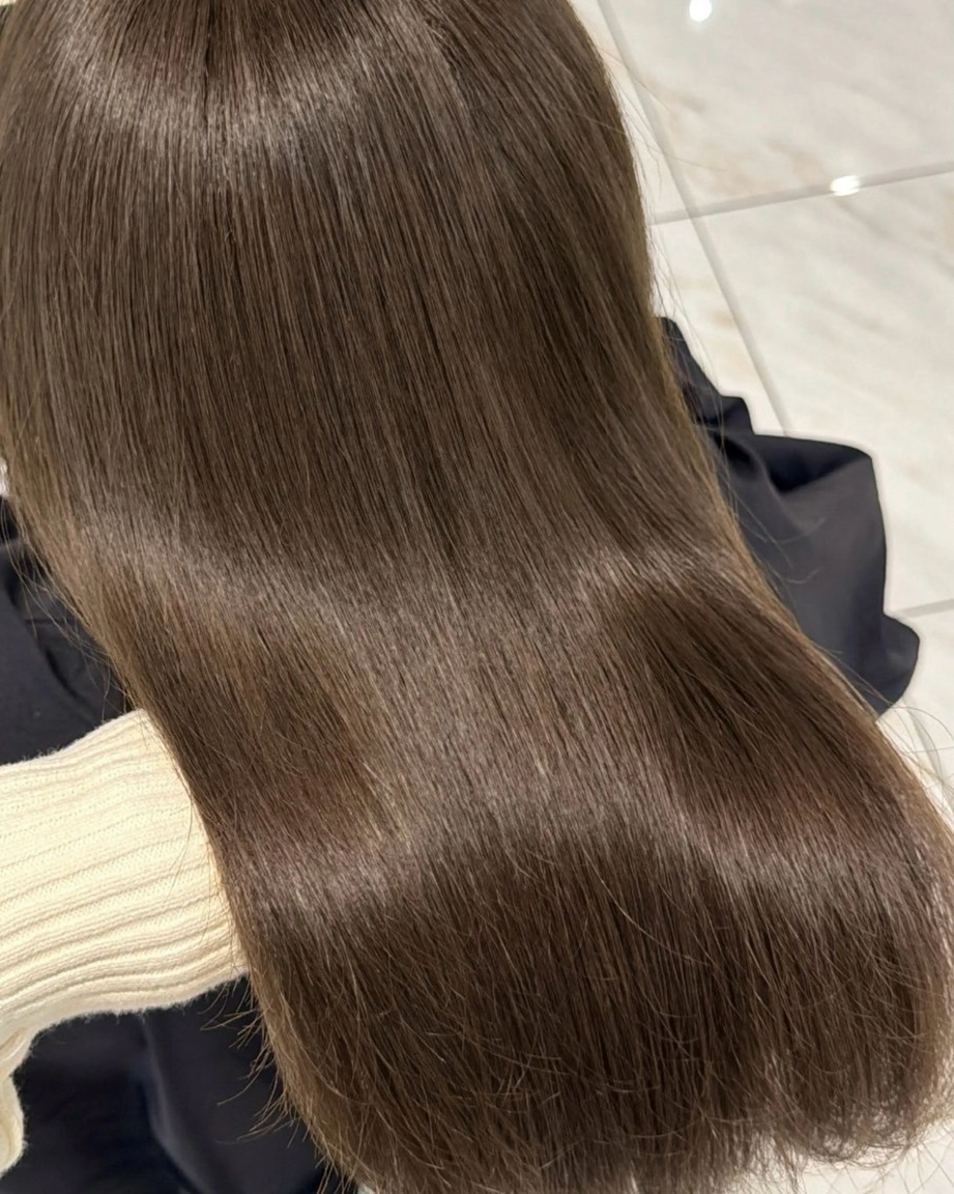 セミロング ケアカラー 顔まわりレイヤー 韓国風ヘア レイヤーカット Chihiro♡ 柔らか韓国レイヤーのヘアスタイル